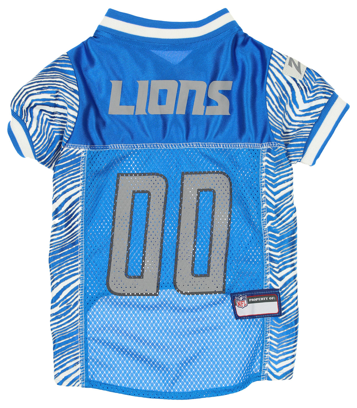 Zubaz X Pets First NFL Detroit Lions Jersey For Dogs Cats, Blue