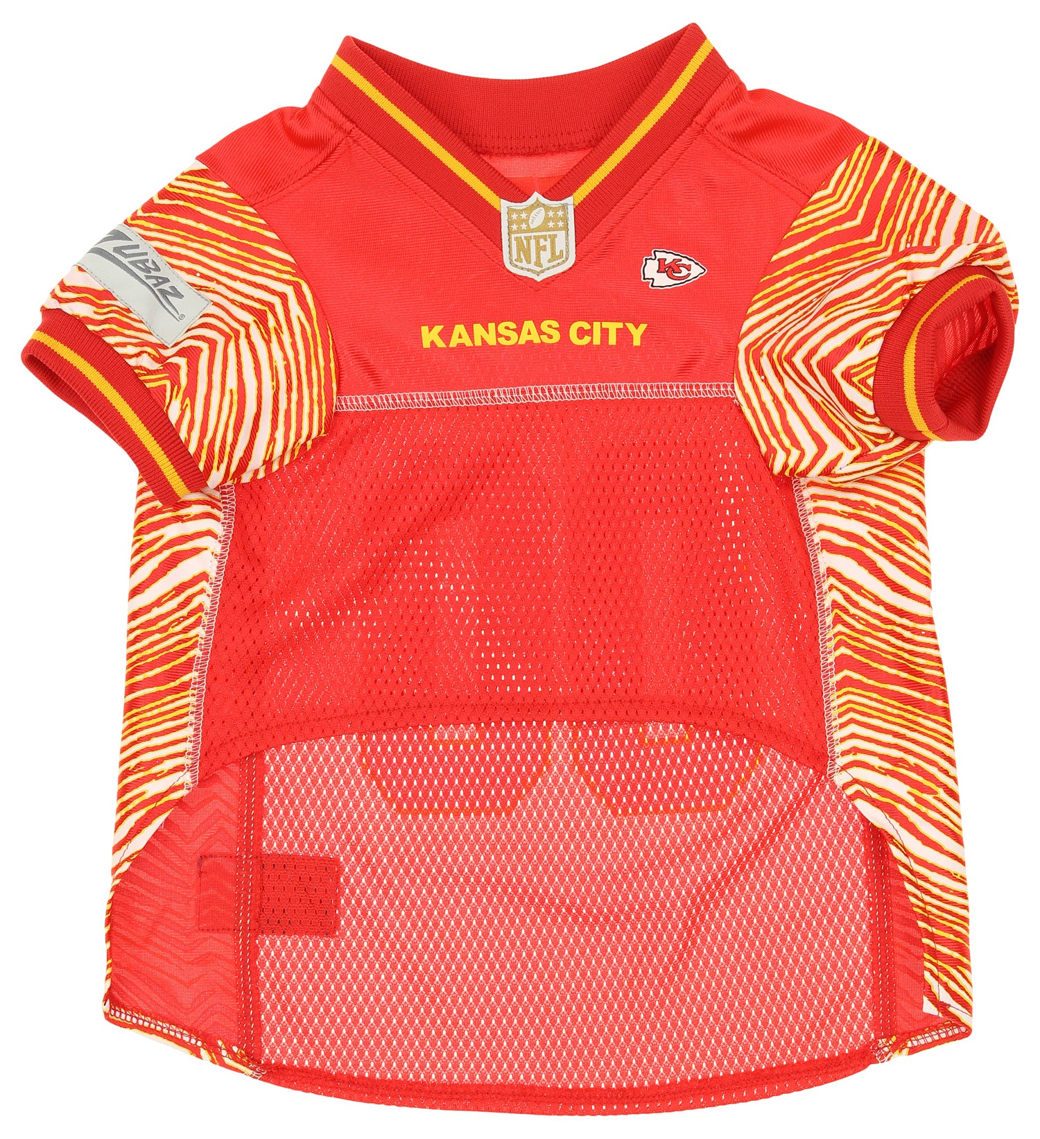 Zubaz X Pets First NFL Kansas City Chiefs Jersey For Dogs & Cats, Large