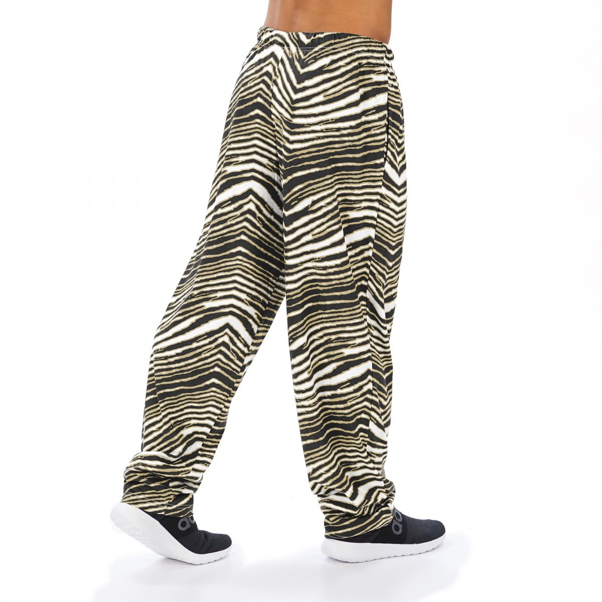 Zubaz NFL Men's New Orleans Saints Classic Zebra Print Team Logo Pants