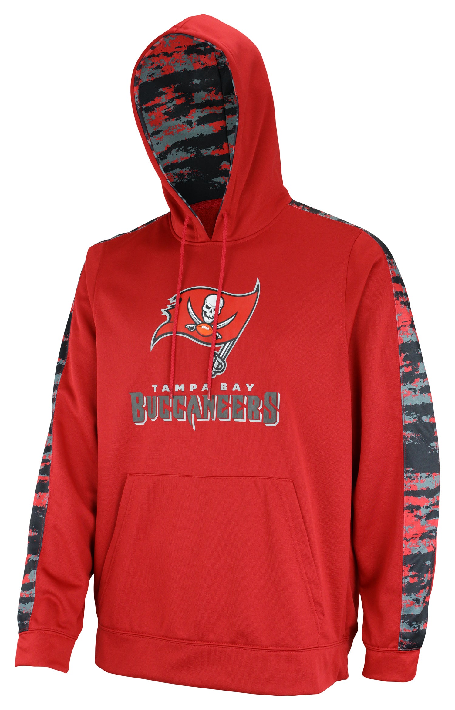 Zubaz NFL Men's Tampa Bay Buccaneers Performance Hoodie w/ Oxide Sleeves