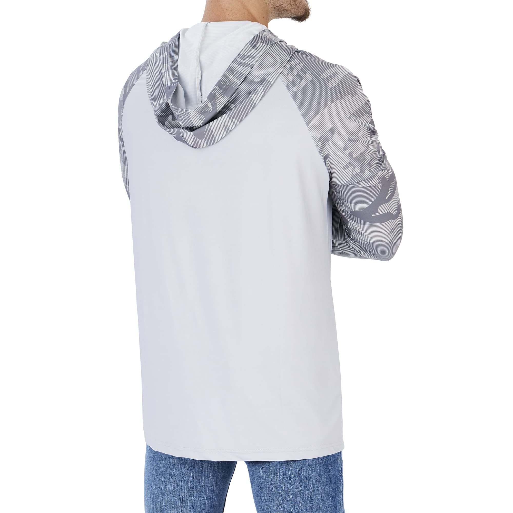 Zubaz Cincinnati Bengals NFL Men's Grey Hoodie with Tonal Camo Sleeves