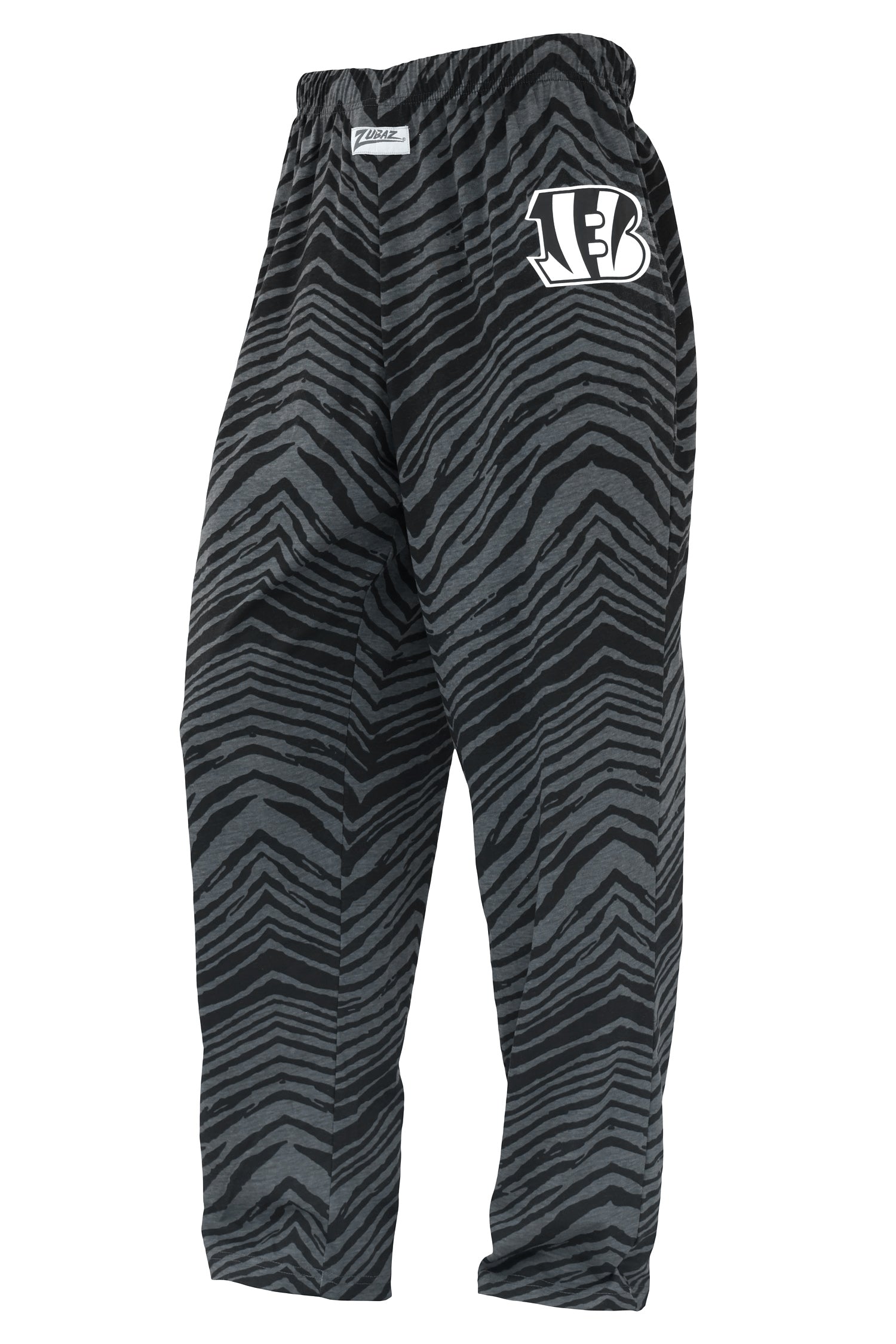 Zubaz NFL Men's Black Tonal CVC Pants, Cincinnati Bengals