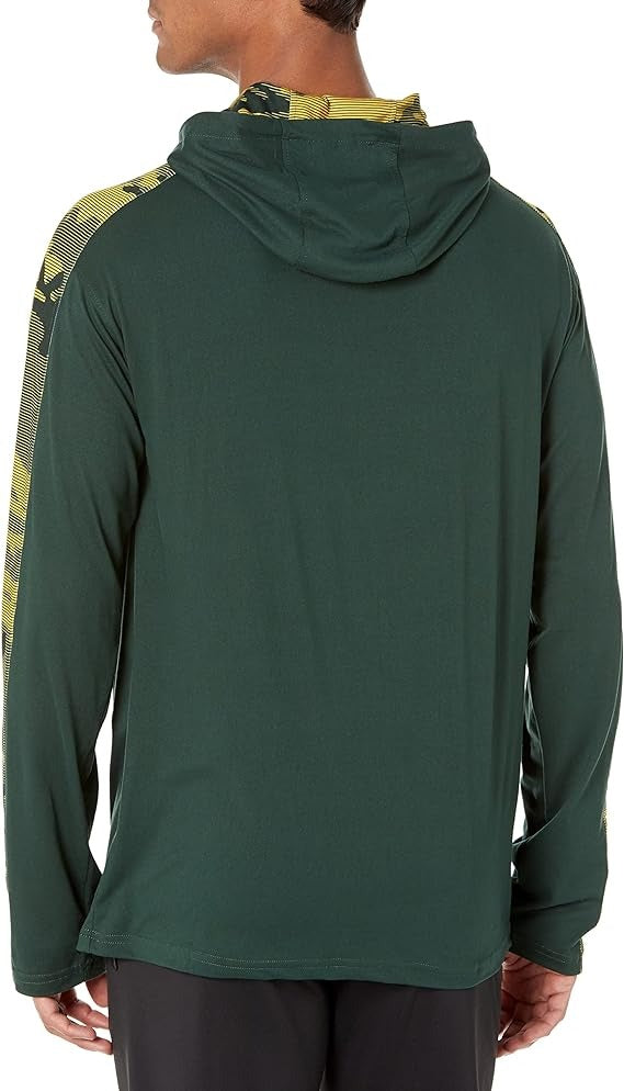 Zubaz NFL Men's Green Bay Packers Lightweight Elevated Hoodie with Camo Accents