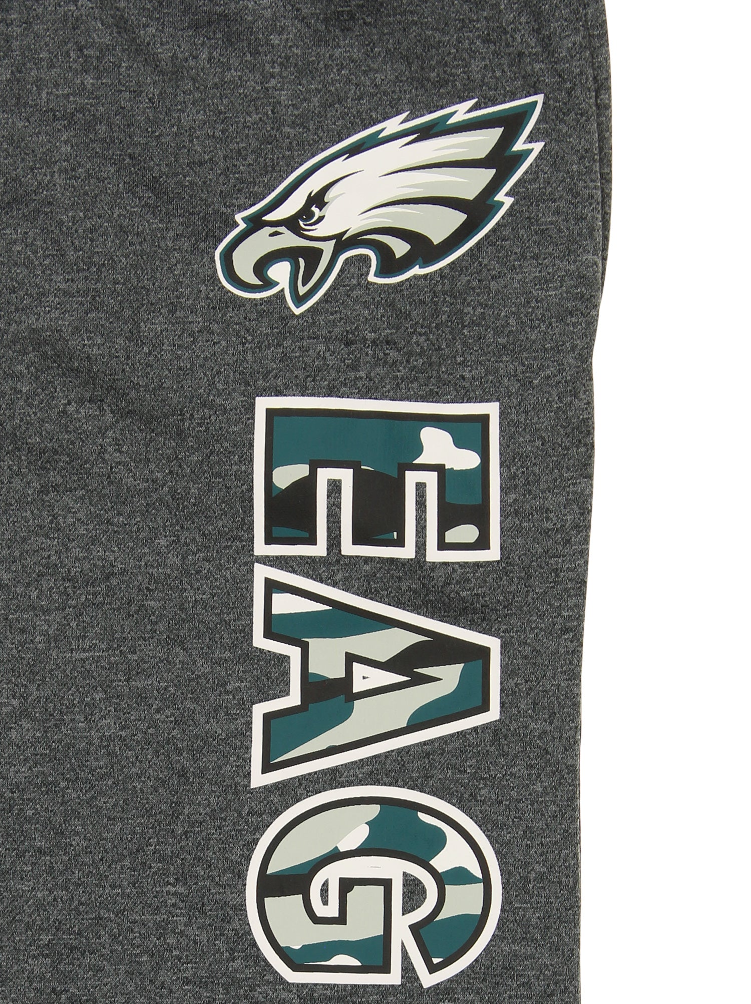 Zubaz NFL Men's Philadelphia Eagles Poly Fleece Dark Heather Gray Sweatpants
