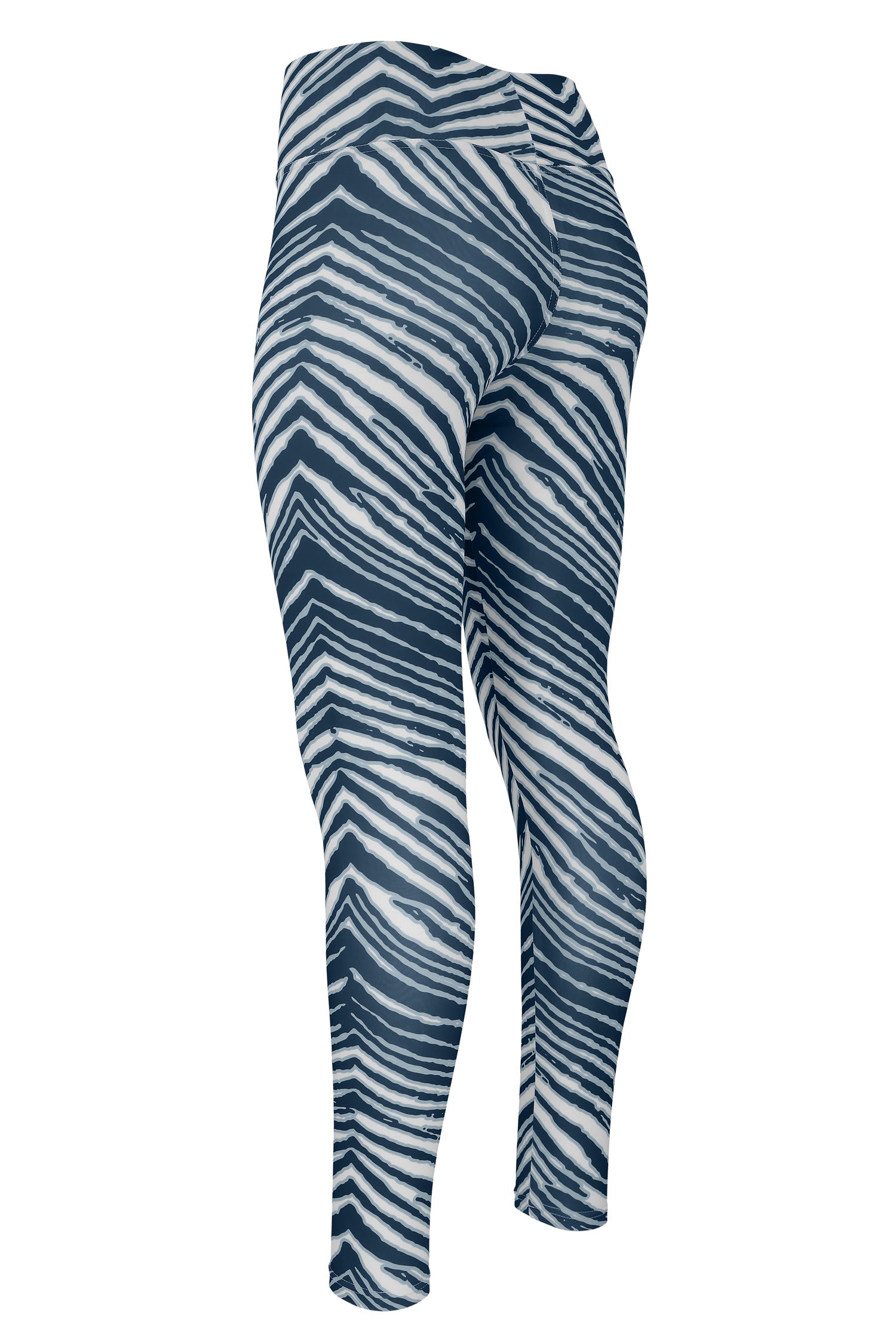 Zubaz NFL Women's Basic Zebra Print Legging, Dallas Cowboys