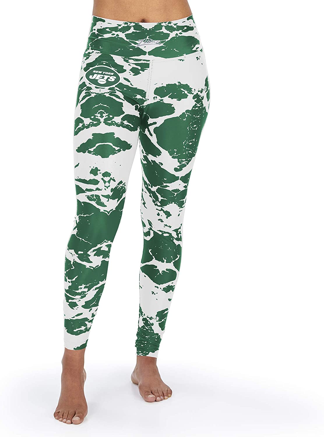 Zubaz Women's New York Jets Team Colors Lava Legging