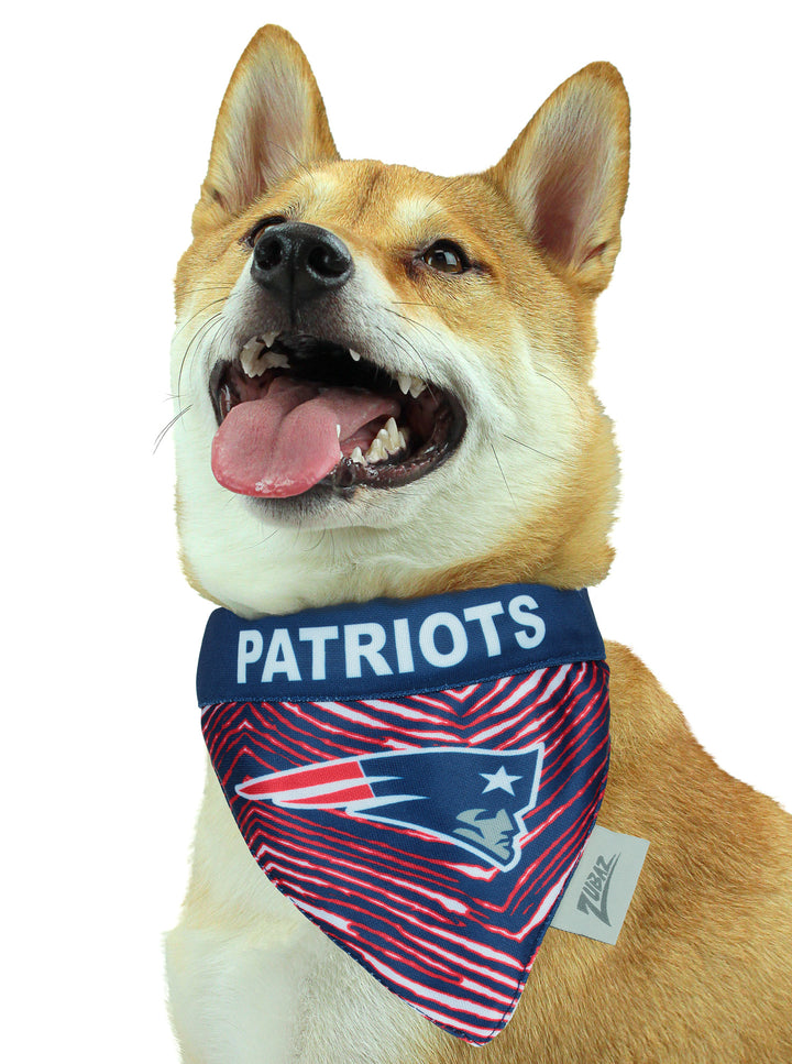 Zubaz X Pets First NFL New England Patriots Reversible Bandana For Dogs & Cats
