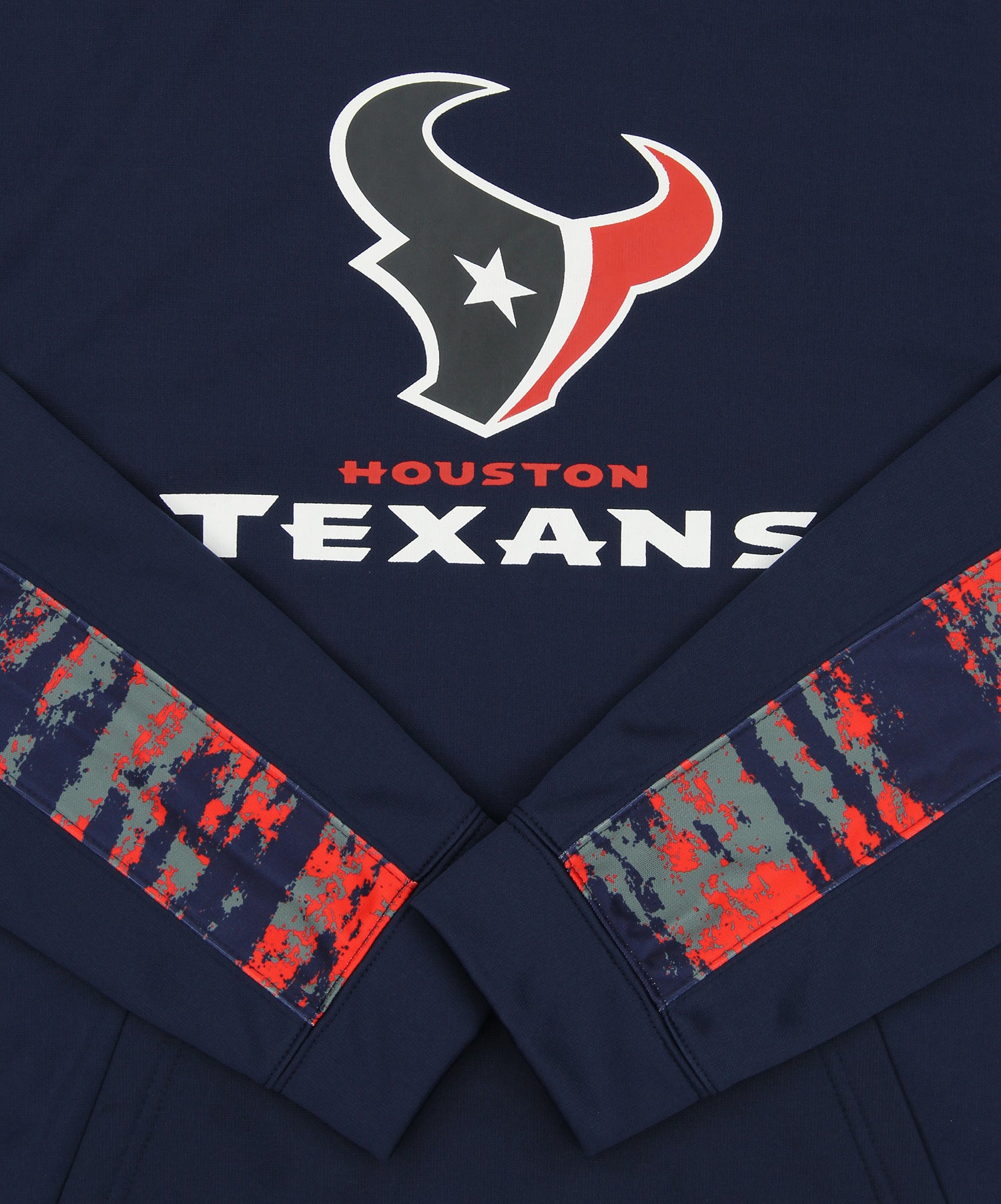 Zubaz NFL Men's Houston Texans Performance Hoodie w/ Oxide Sleeves