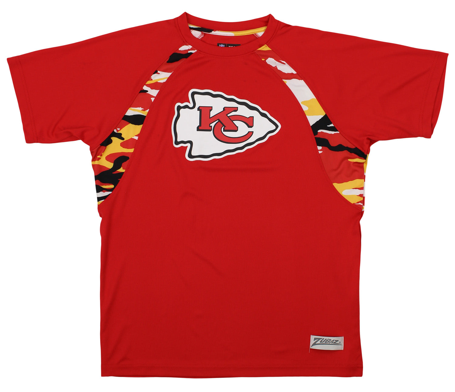 Zubaz NFL Men's Kansas City Chiefs Camo Solid T-Shirt