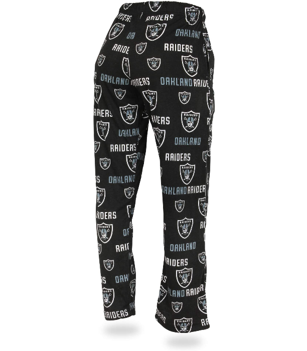 Zubaz NFL Women's Oakland Raiders Comfy Lounge Pants, Black