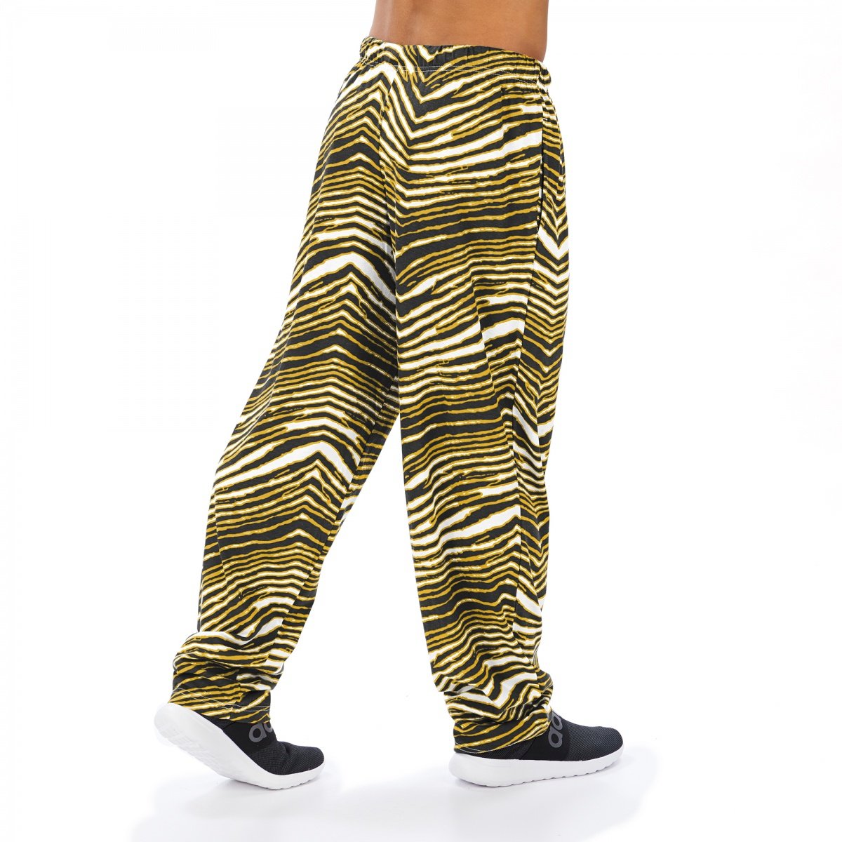 Zubaz NFL Men's Pittsburgh Steelers Classic Zebra Print Team Pants