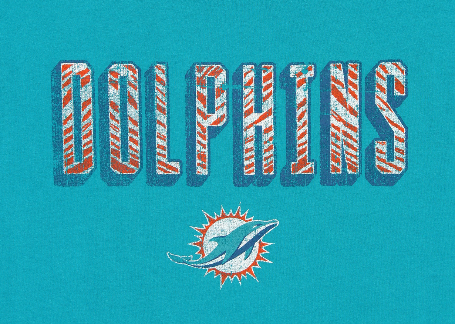 Zubaz NFL Men's Miami Dolphins Short Sleeve Zeb Graphic T-Shirt