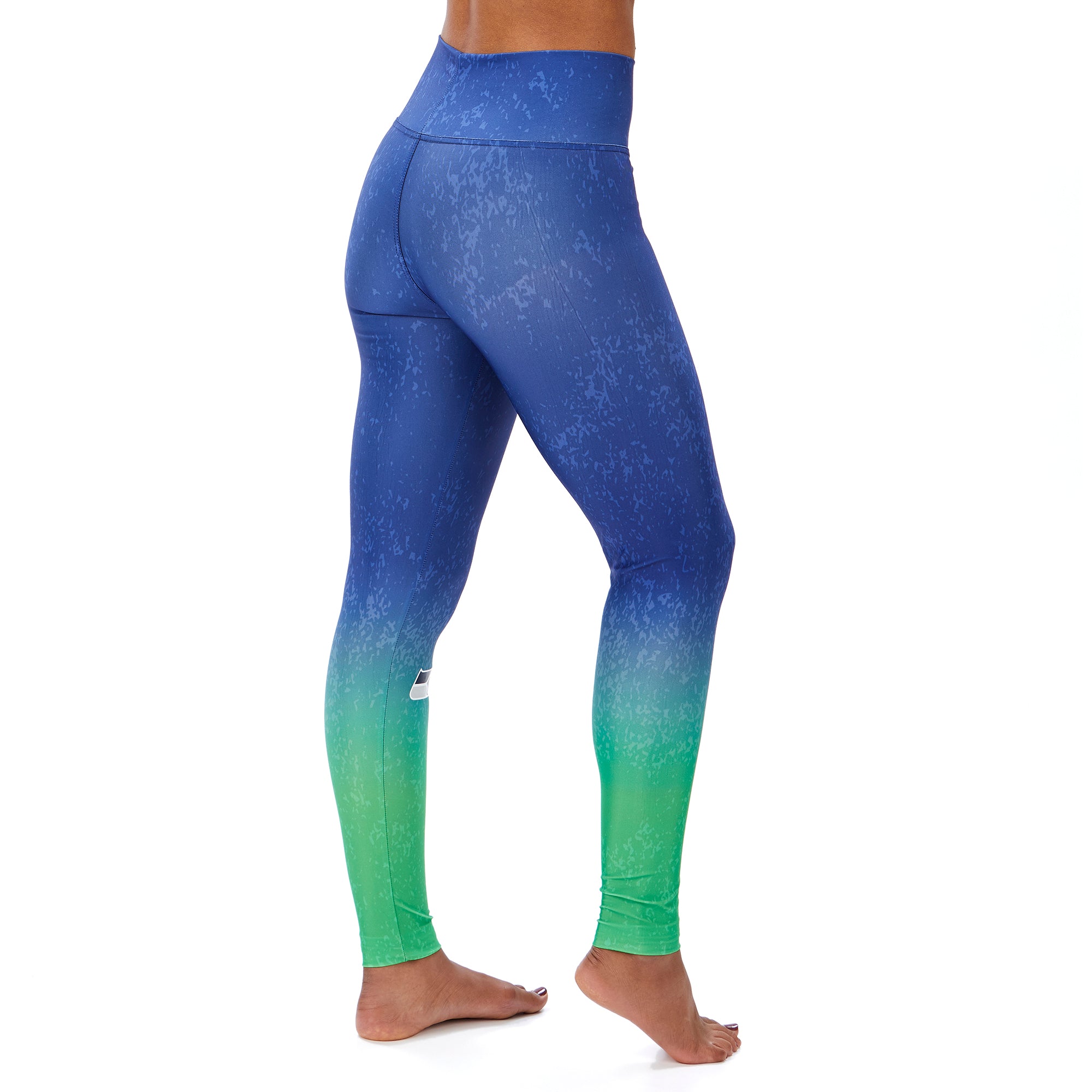 Zubaz NFL Women's Seattle Seahawks Distressed Gradient Leggings