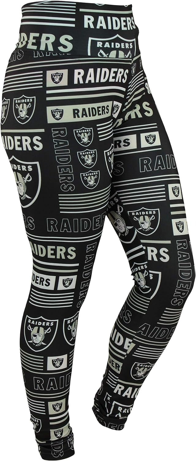 Zubaz NFL LAS VEGAS RAIDERS TEAM COLOR COLUMN LEGGING