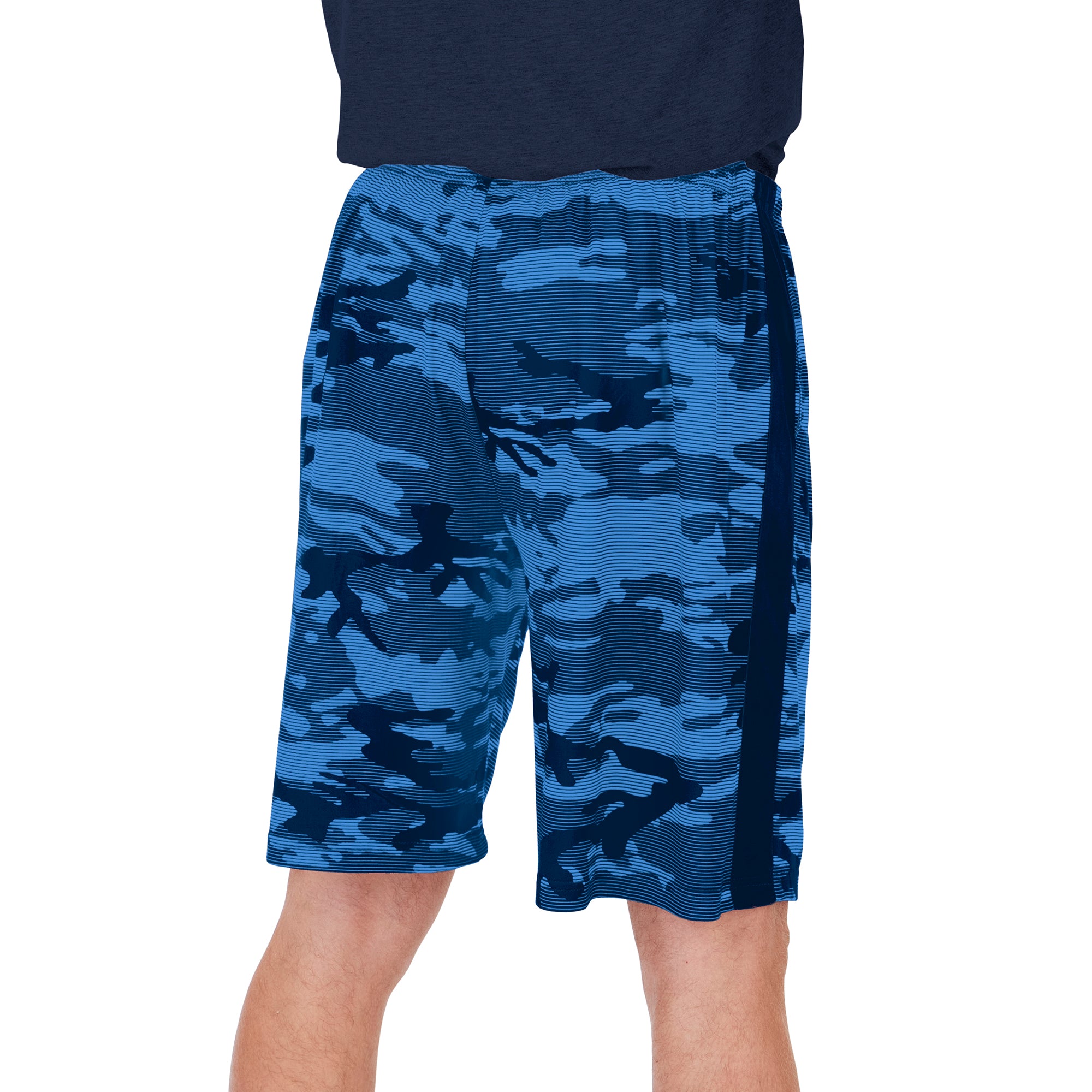 Zubaz Men's NFL Tennessee Titans Lightweight Camo Lines Shorts with Logo