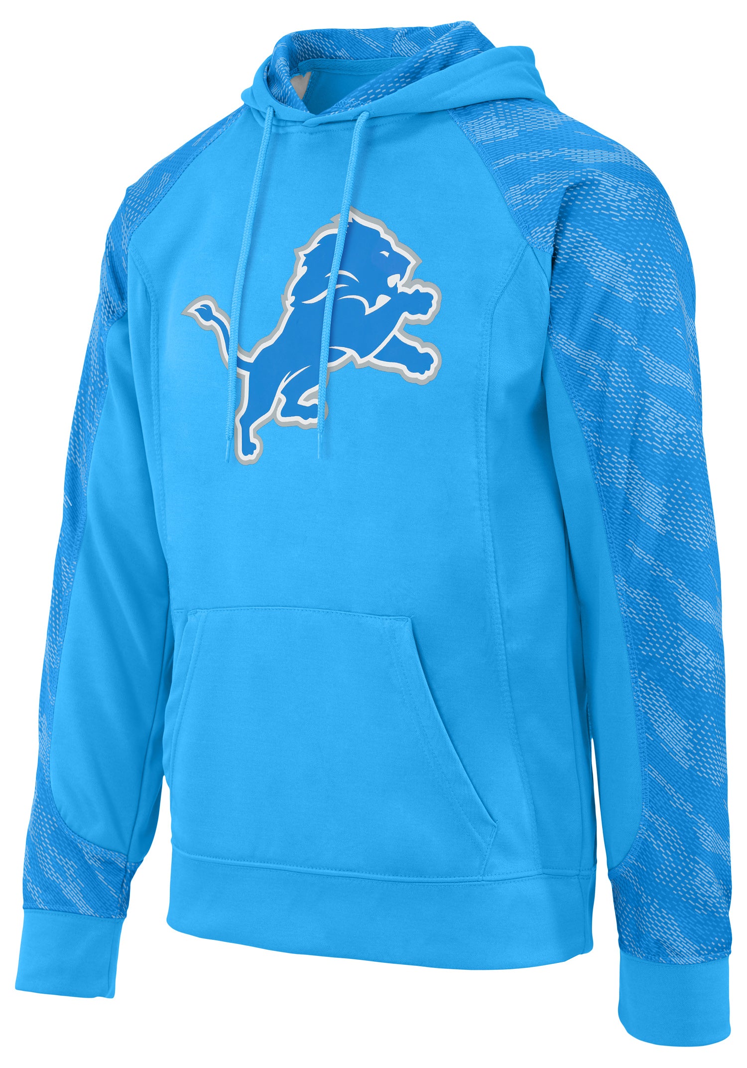 Zubaz NFL Men's Elevated Logo Viper Hoodie Detroit Lions