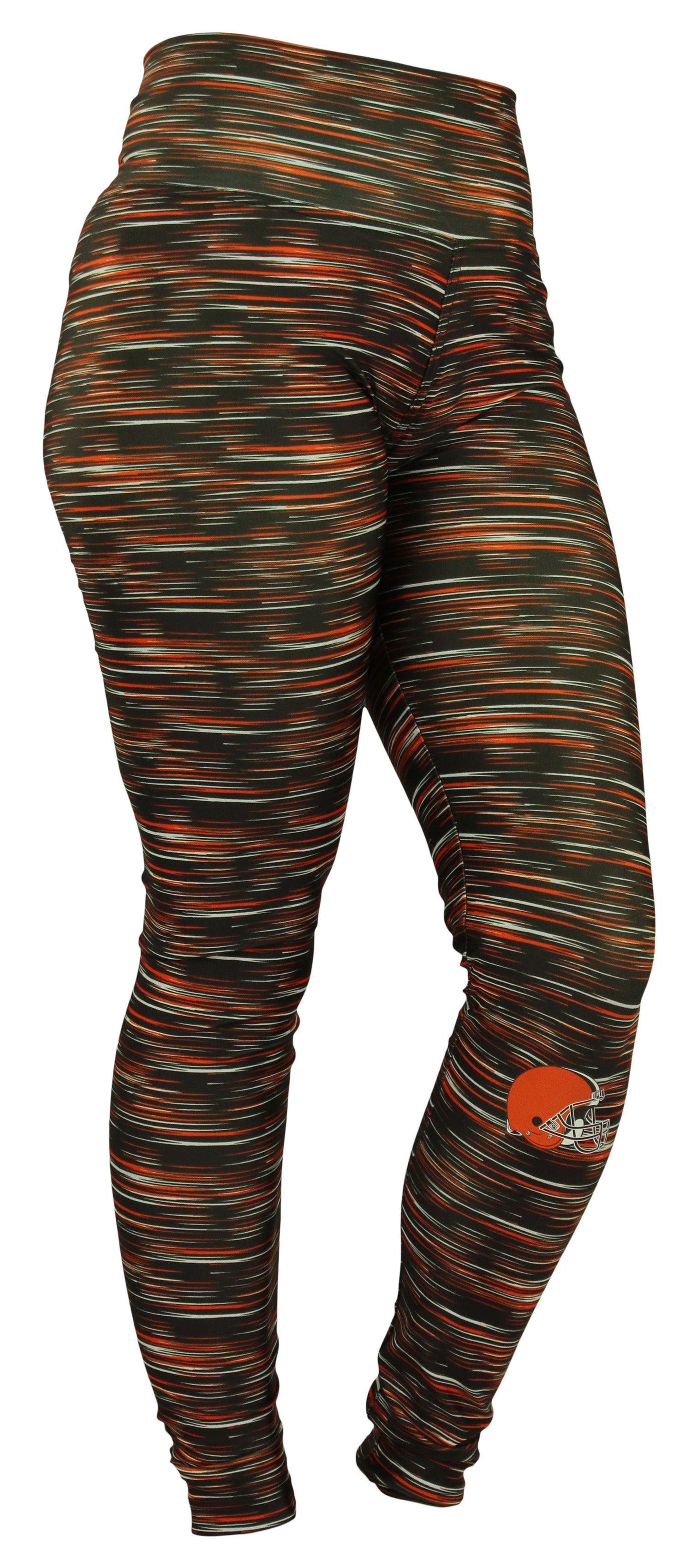 Zubaz NFL Football Women's Cleveland Browns Space Dye Legging