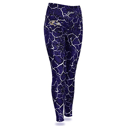 Zubaz NFL Women's Baltimore Ravens Marble Leggings