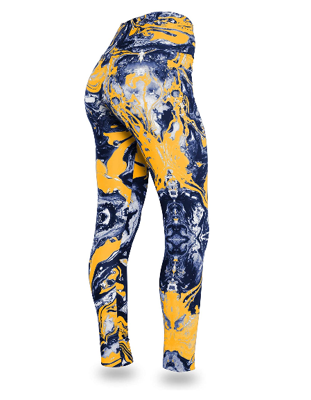 Zubaz NFL Women's Los Angeles Chargers Team Swirl Leggings