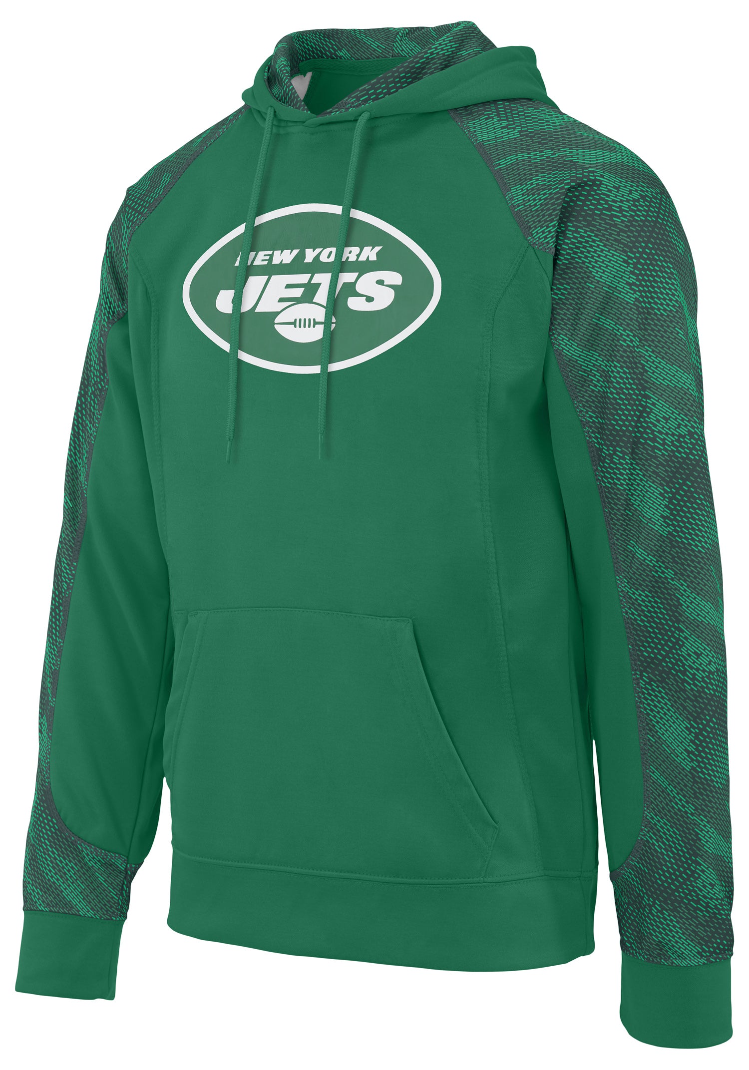 Zubaz NFL Men's Elevated Logo Viper Hoodie New York Jets