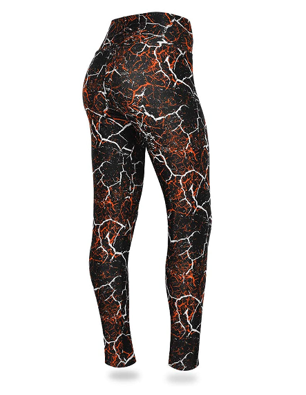 Zubaz NFL Women's Cincinnati Bengals Team Marble Leggings