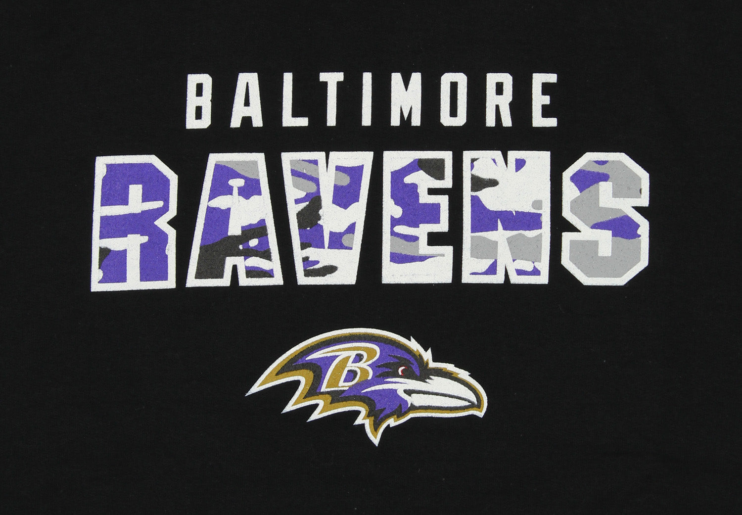 Zubaz NFL Men's Baltimore Ravens Camo Block Logo Hoodie