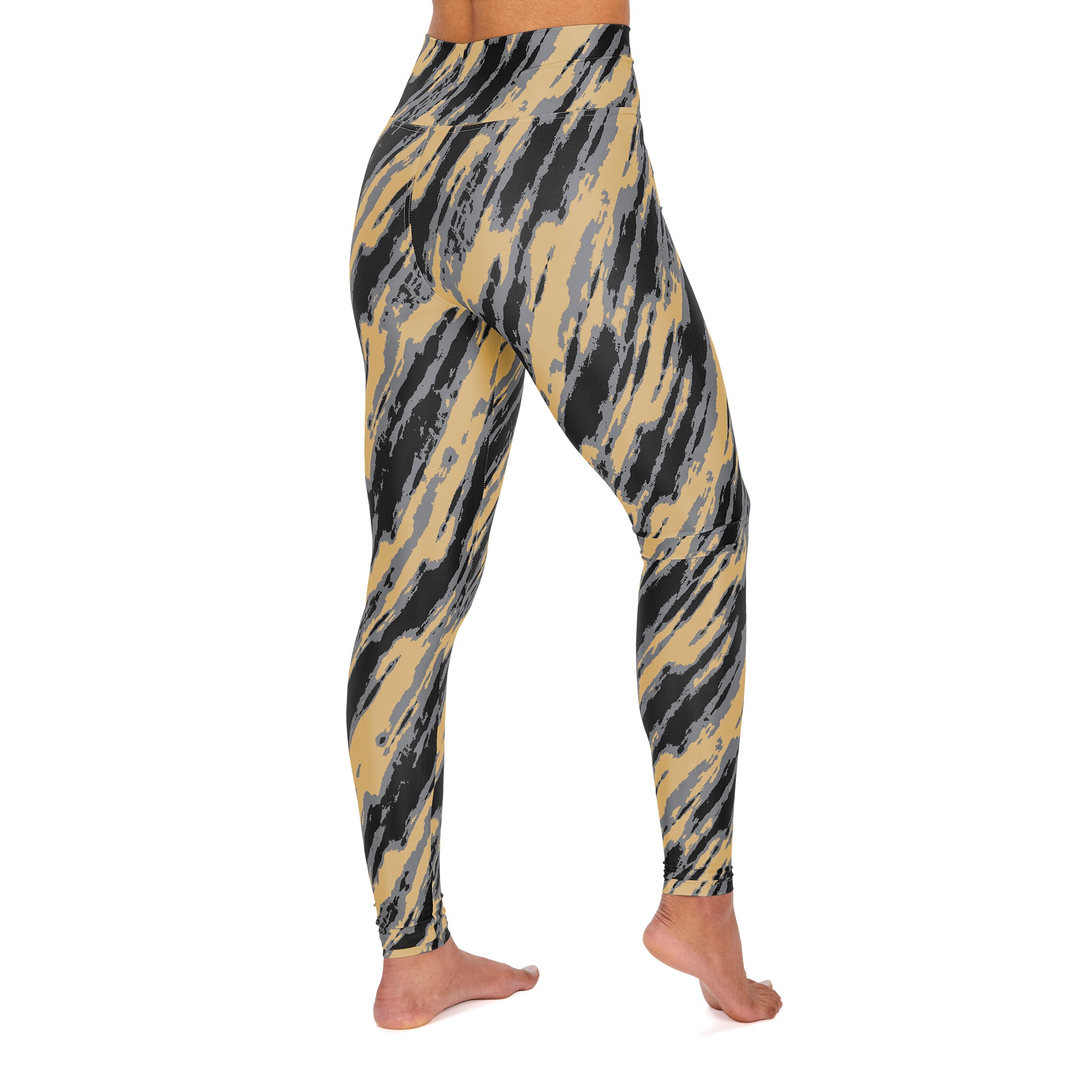 Zubaz NFL Women's New Orleans Saints Diagonal Streak Leggings