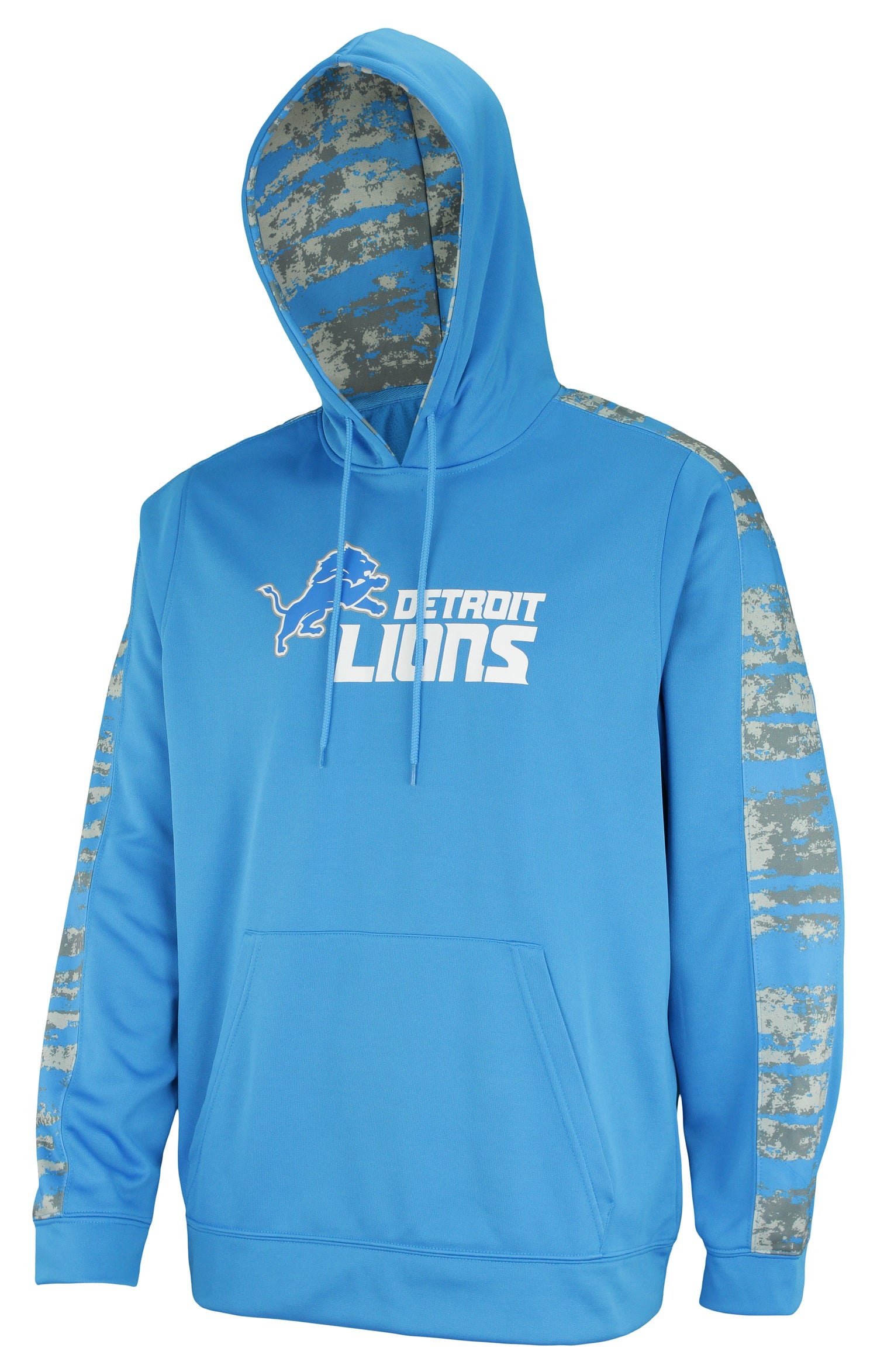 Zubaz NFL Men's Detroit Lions Performance Hoodie w/ Oxide Sleeves