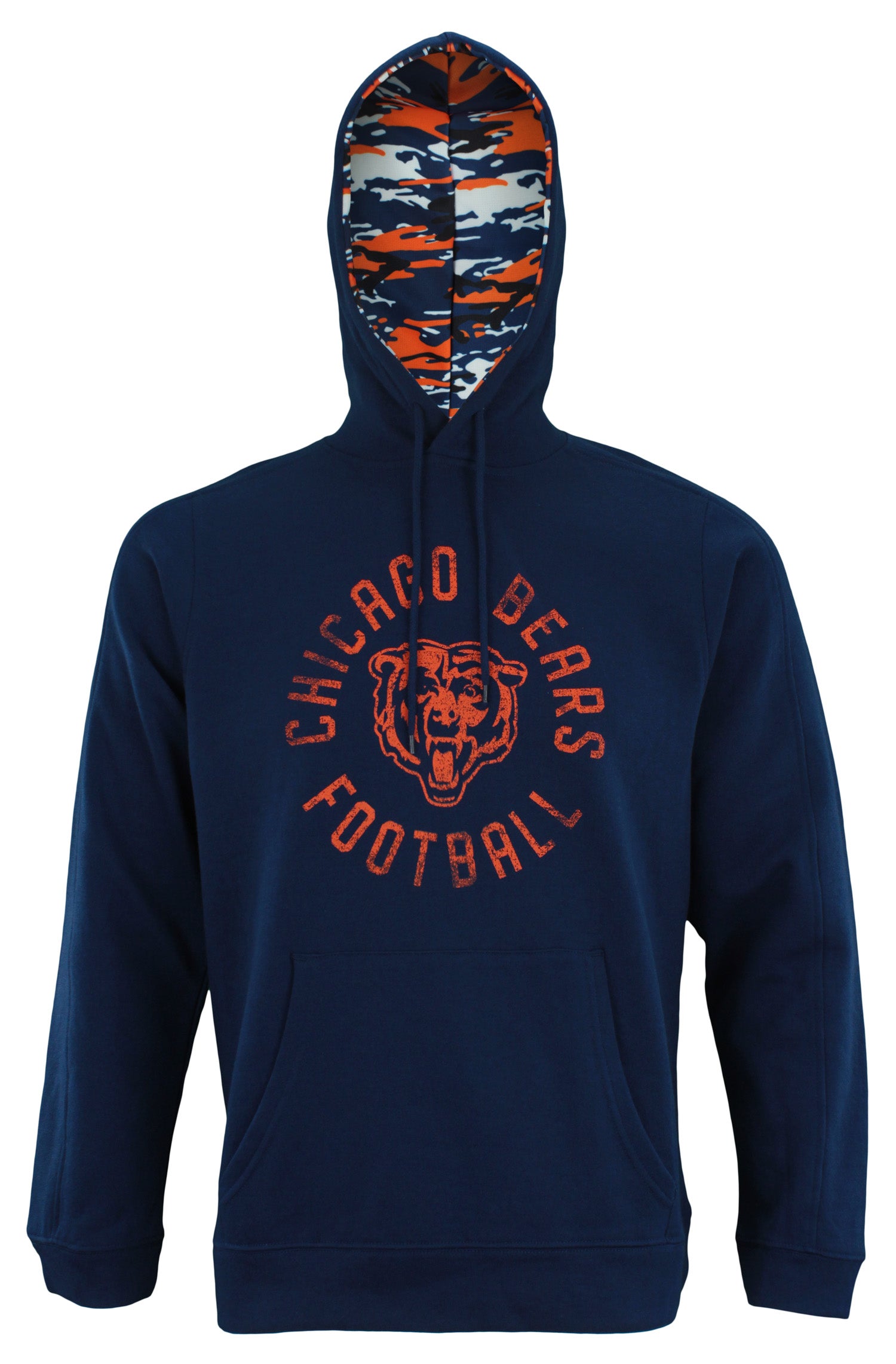Zubaz NFL Men's Chicago Bears Camo Lined Pullover Hoodie