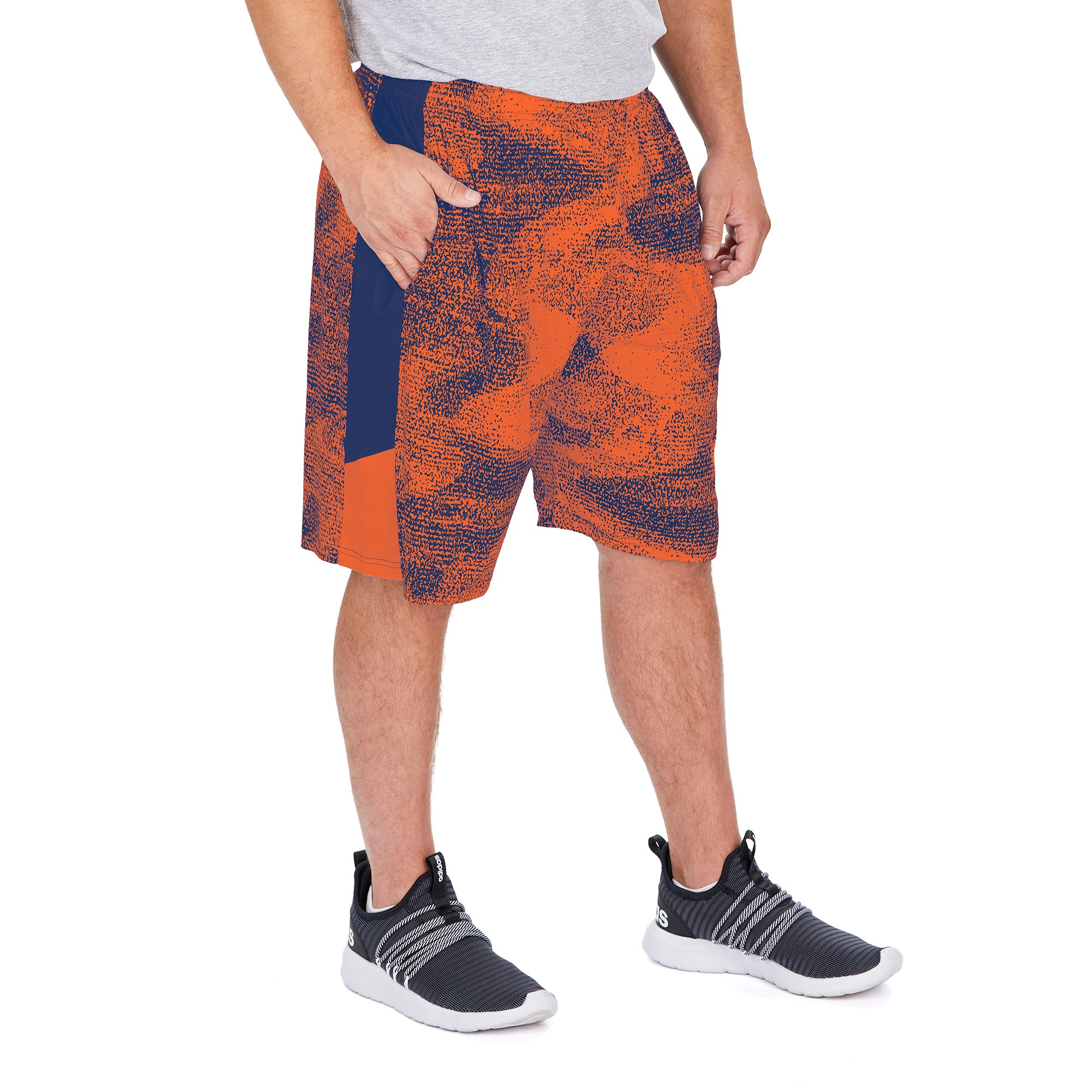 Zubaz NFL Men's Denver Broncos Static Shorts With Side Panels