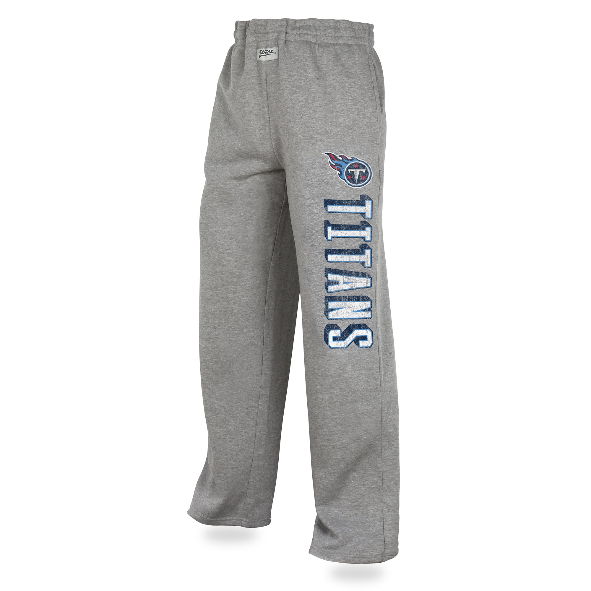 Zubaz NFL Men's Tennessee Titans Sweatpants, Heather Gray