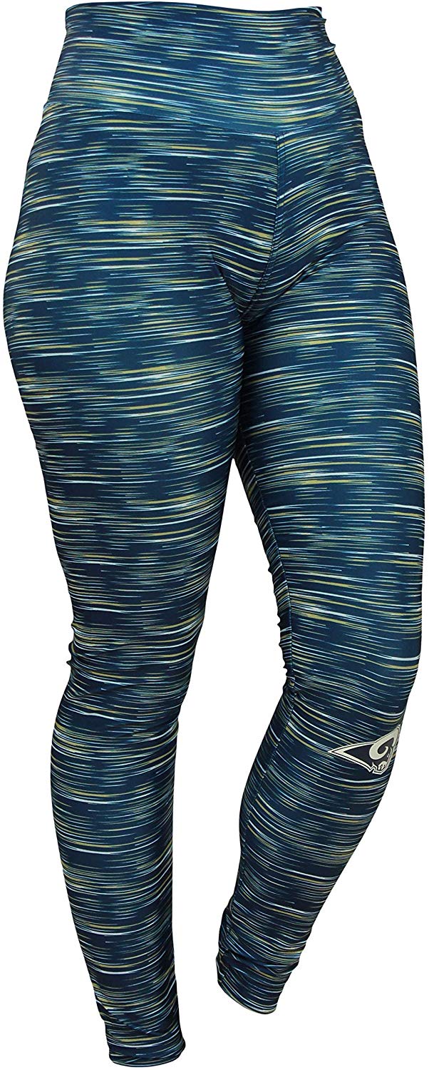 Zubaz NFL Football Women's Los Angeles Rams Space Dye Legging