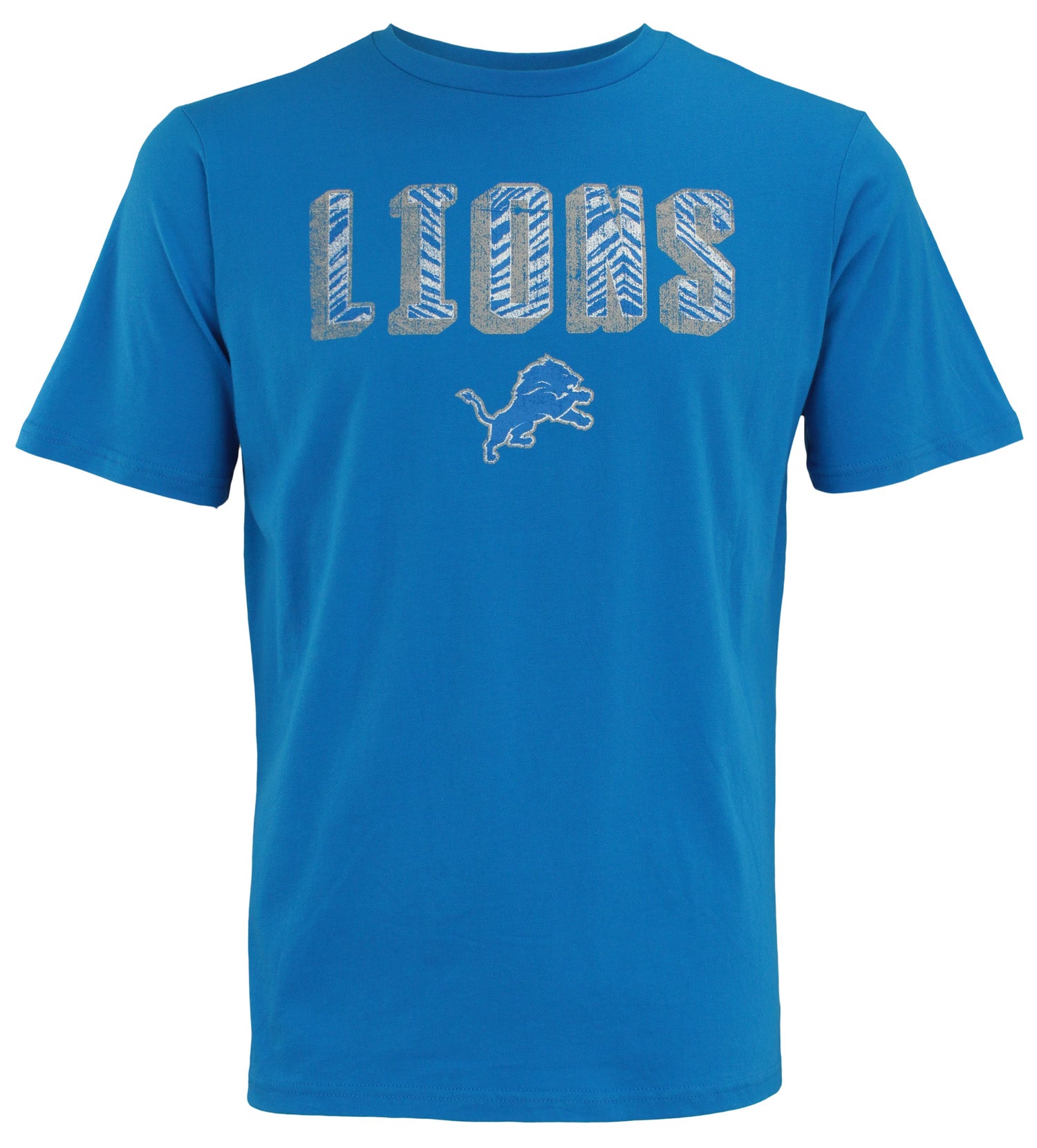 Zubaz NFL Men's Detriot Lions Short Sleeve Zeb Graphic T-Shirt