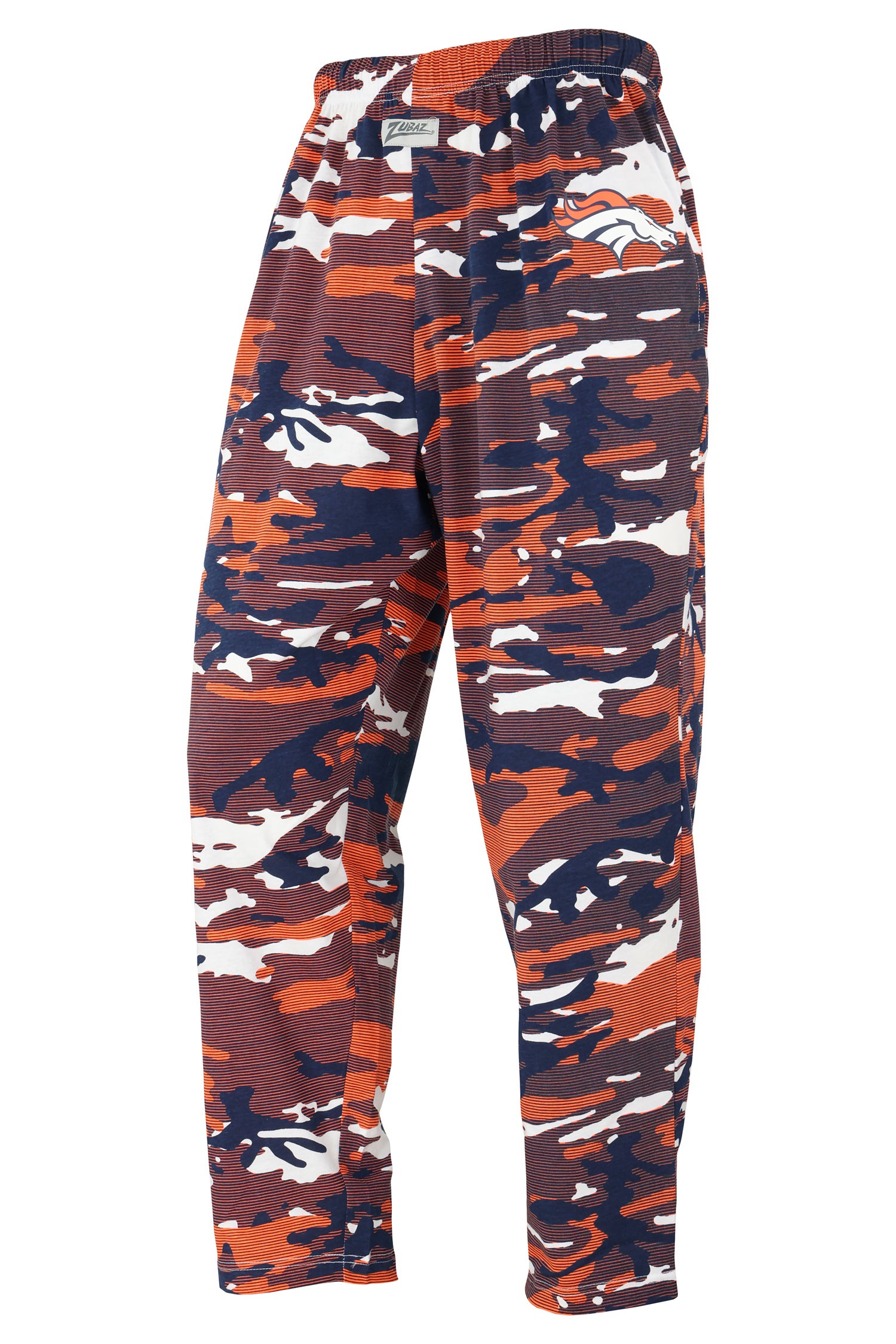 Zubaz NFL Men's CVC Hidden Lines Pant, Denver Broncos