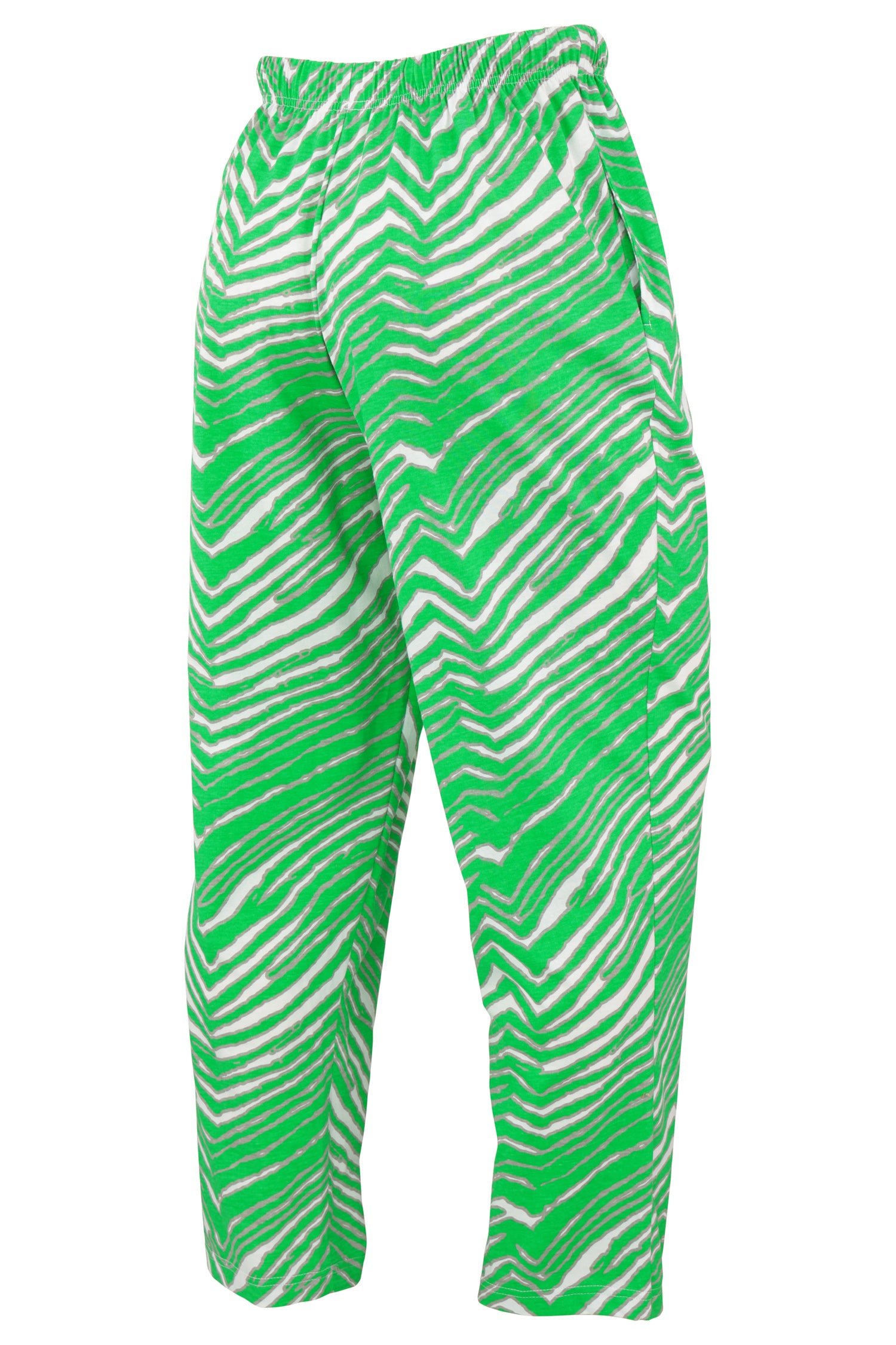 Zubaz NFL Men's Classic Zebra Print Left Hip Team Logo Pant, Philadelphia Eagles Retro