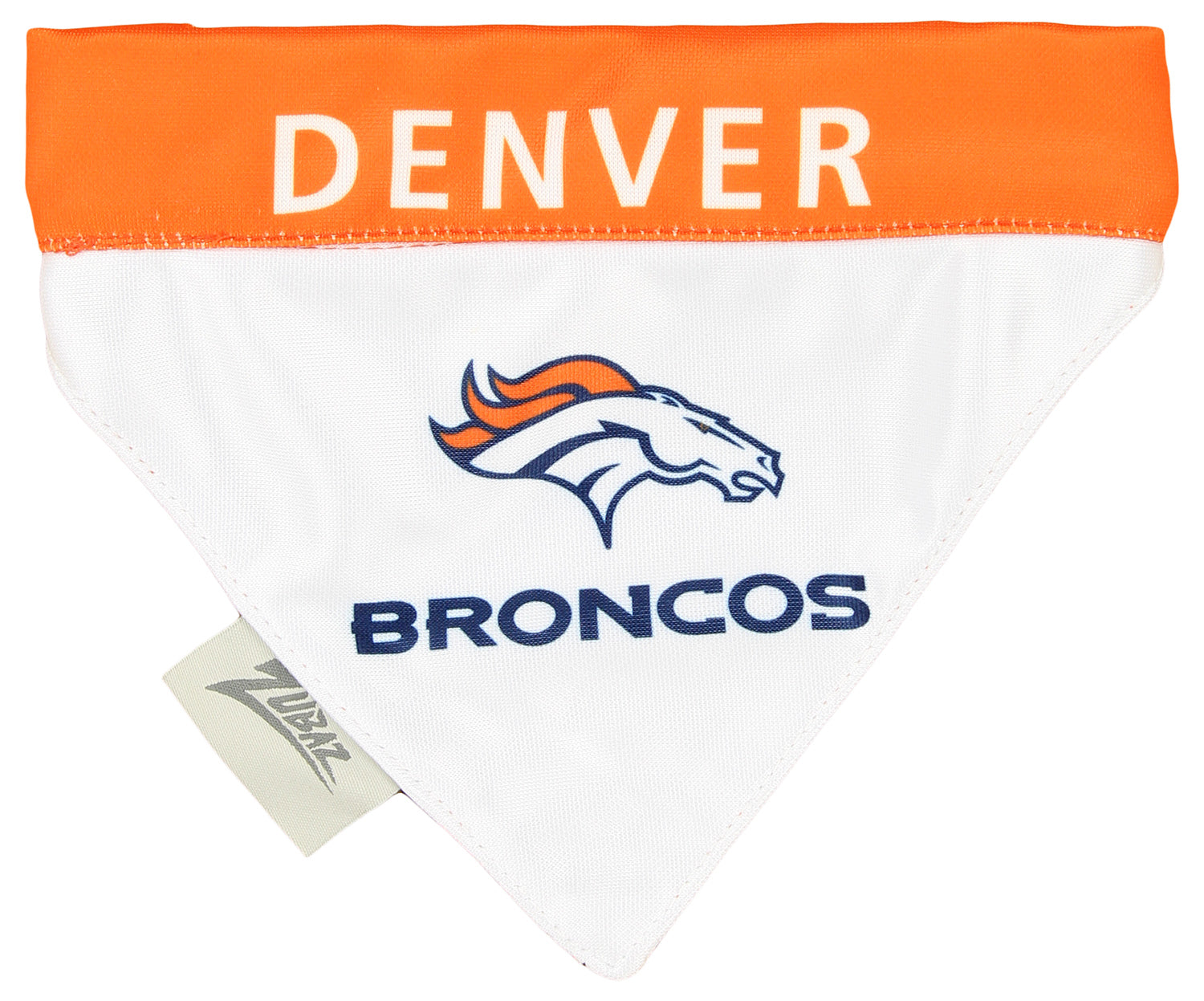 Zubaz X Pets First NFL Denver Broncos Reversible Bandana For Dogs & Cats