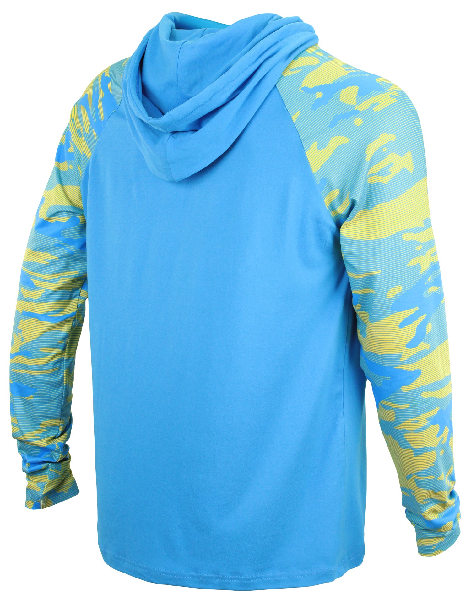 Zubaz NFL Men's Los Angeles Chargers Team Color Block 1/4 Zip Hoodie W
