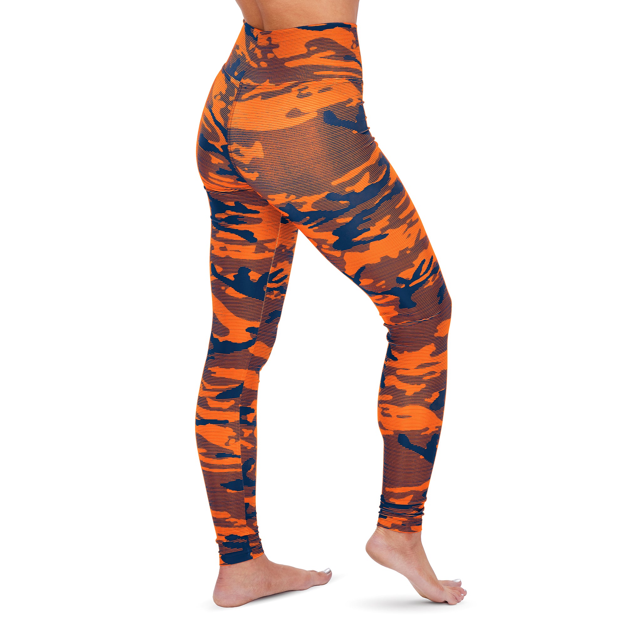 Zubaz NFL Women's Denver Broncos Marled Camo Lines Leggings