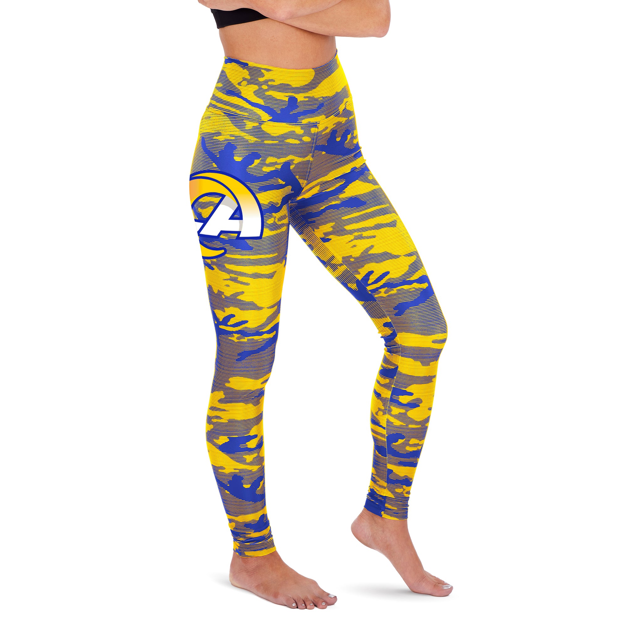 Zubaz NFL Women's Los Angeles Rams Camo Lines Leggings