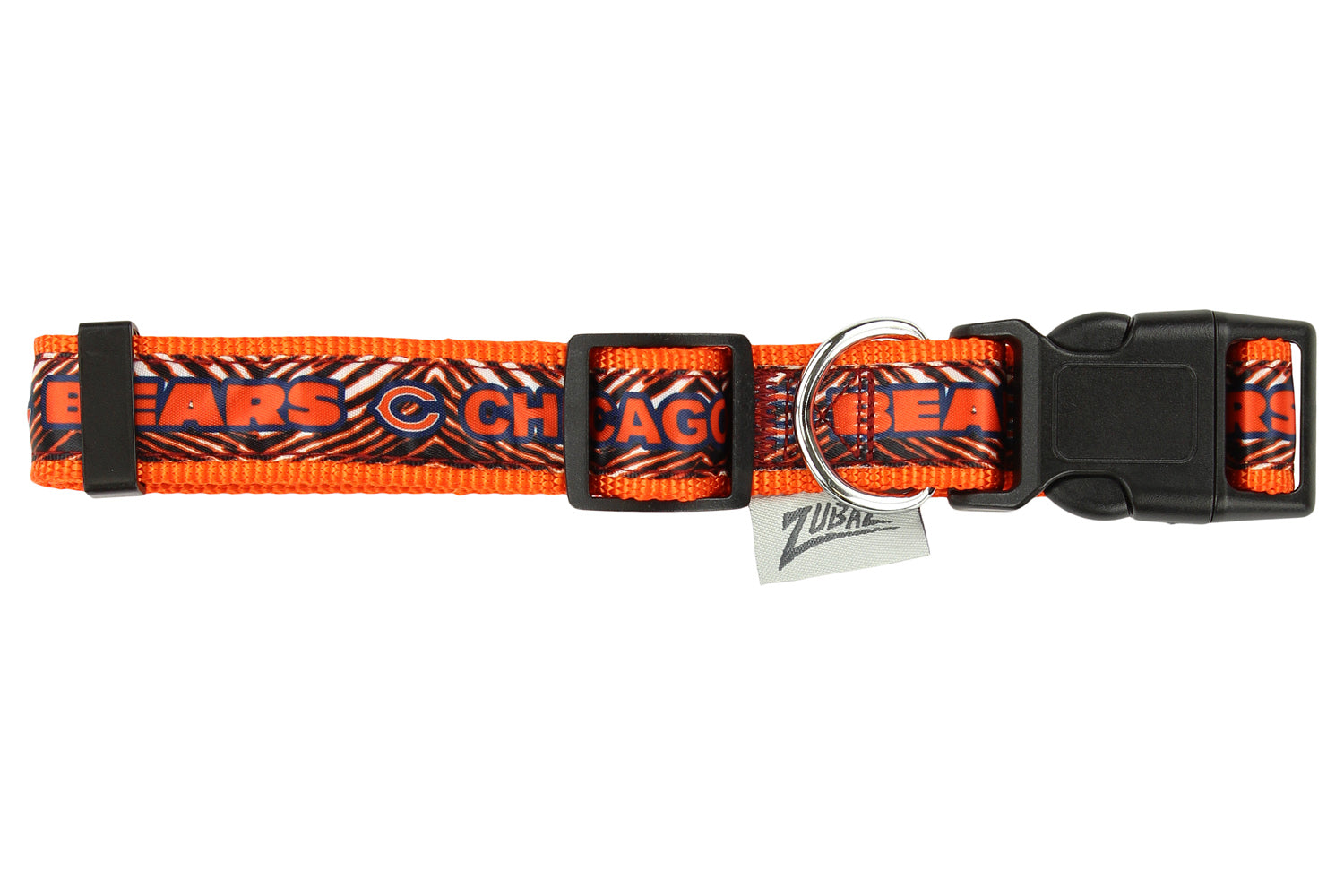 Zubaz X Pets First NFL Chicago Bears Team Adjustable Dog Collar