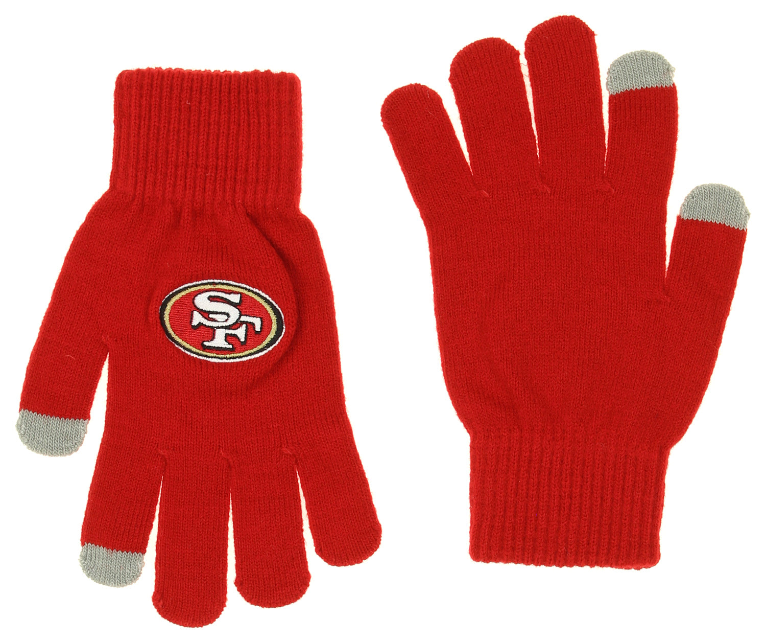 FOCO X Zubaz NFL Collab 3 Pack Glove Scarf & Hat Outdoor Winter Set, San Francisco 49ers