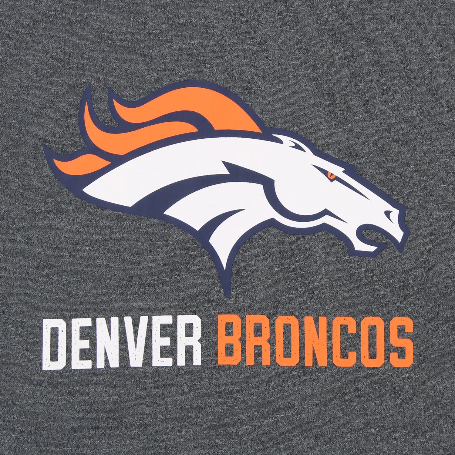 Zubaz NFL Denver Broncos Men's Heather Grey Performance Fleece Hoodie