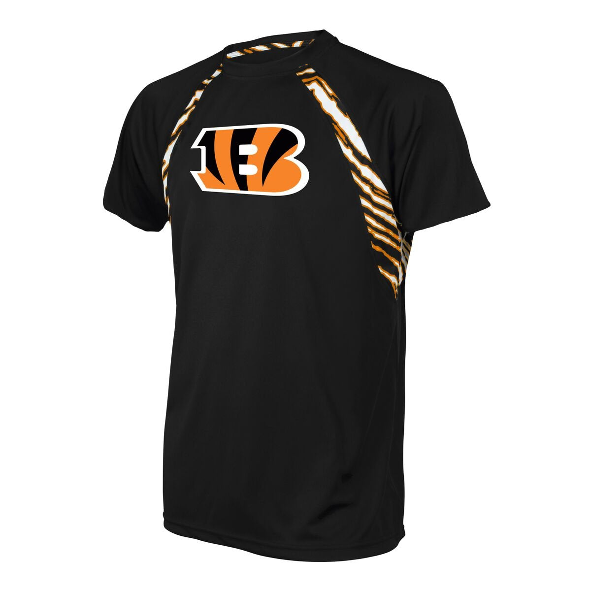 Zubaz NFL Bengals Men's Short Sleeve Zebra Accent T-Shirt