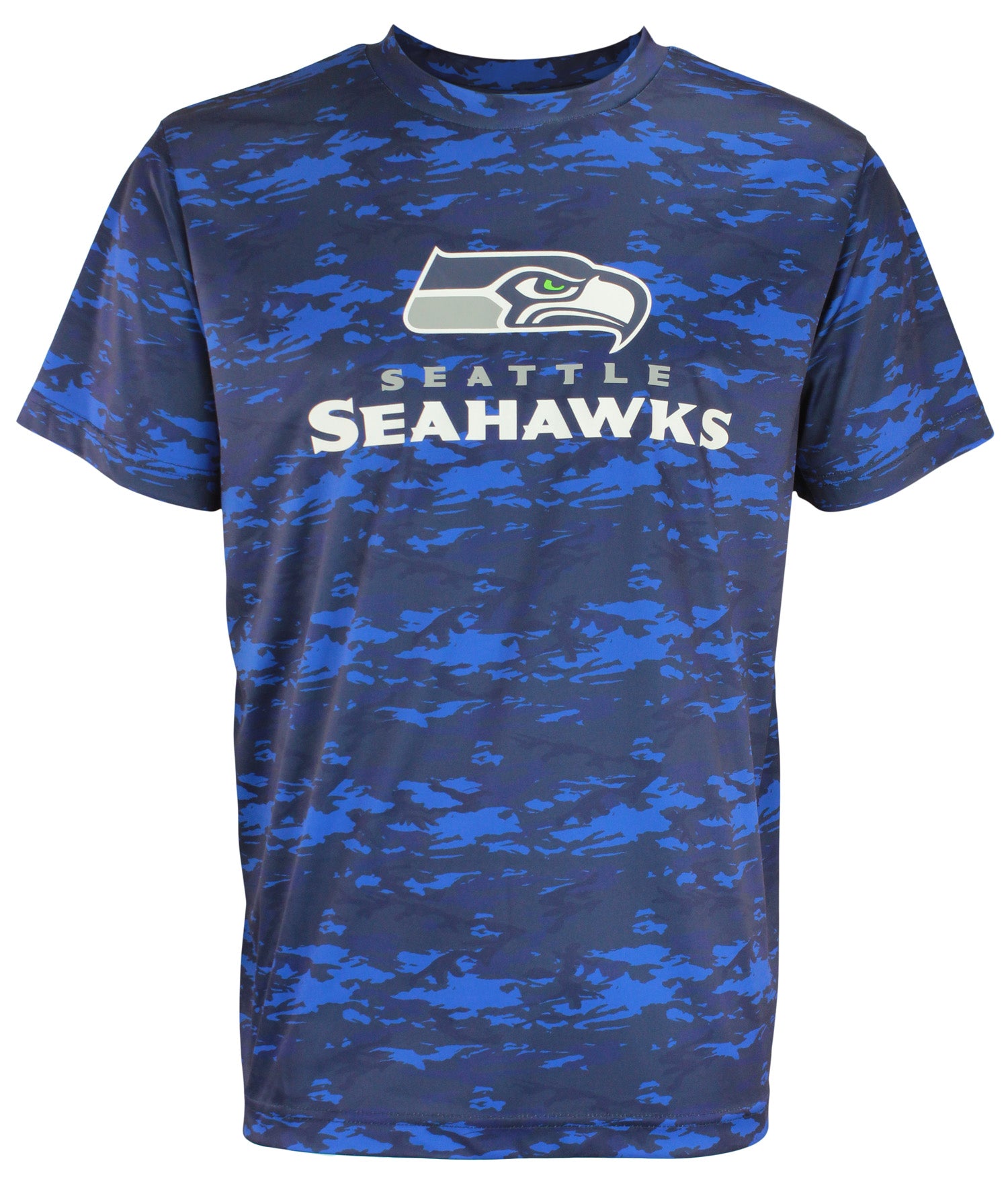 Zubaz NFL Football Men's Seattle Seahawks Tundra Camo T-Shirt