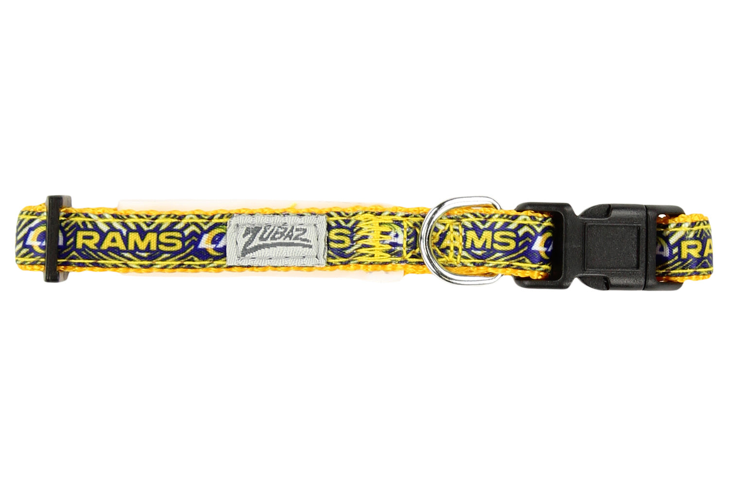 Zubaz X Pets First NFL Los Angeles Rams Team Adjustable Dog Collar