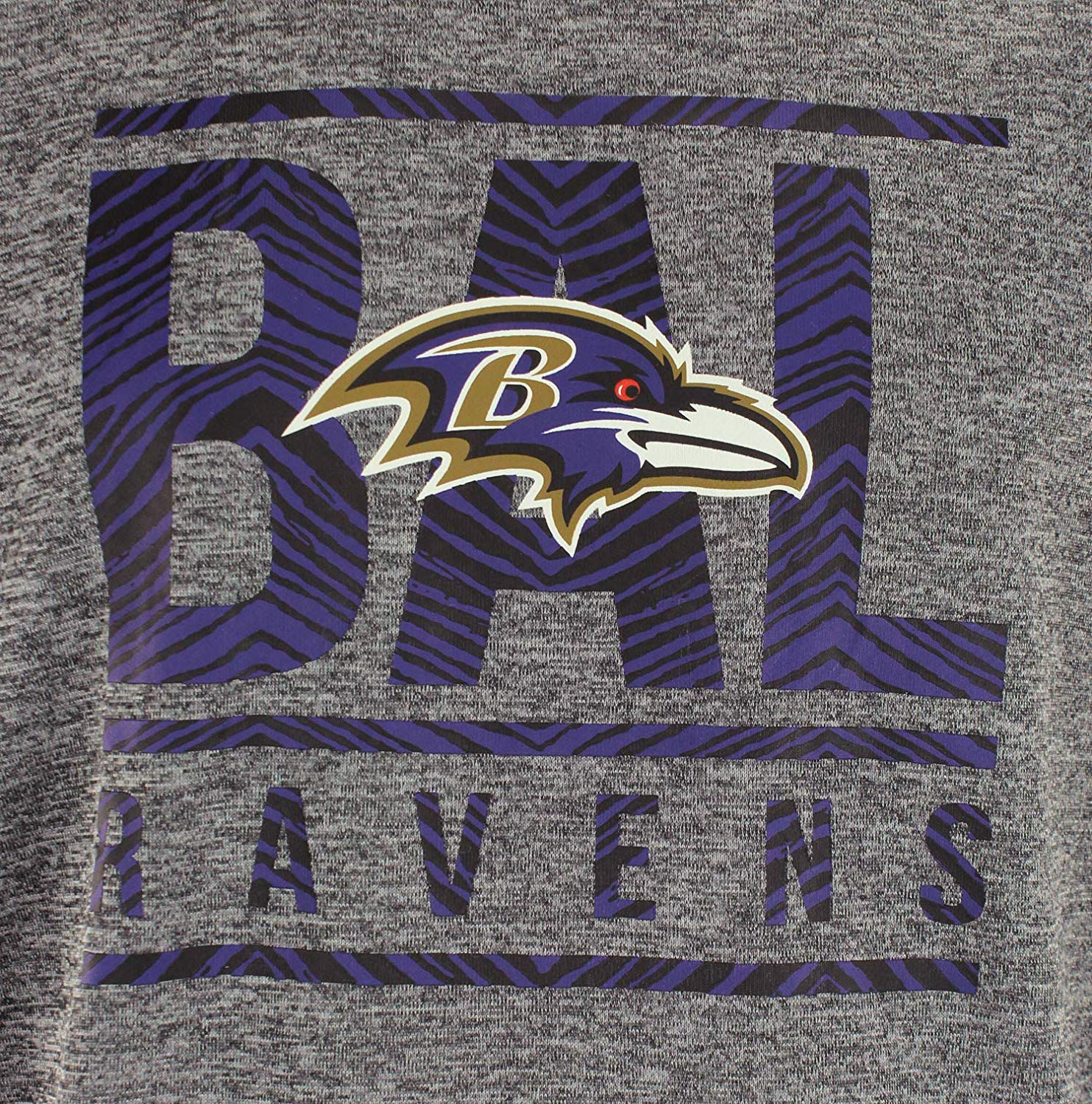 Zubaz NFL Baltimore Ravens Men's Lightweight French Terry Crew Neck Sweatshirt