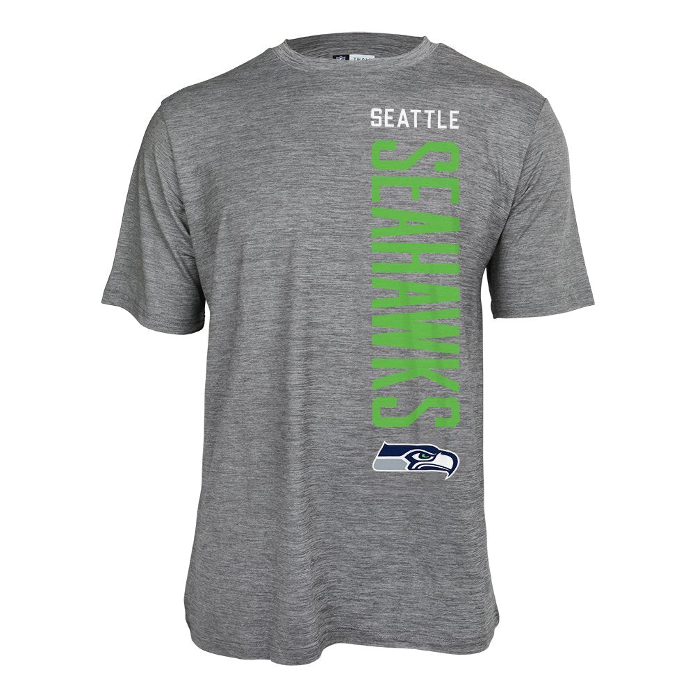 Zubaz NFL Men's Seattle Seahawks Vertical Team Name Graphic Tee