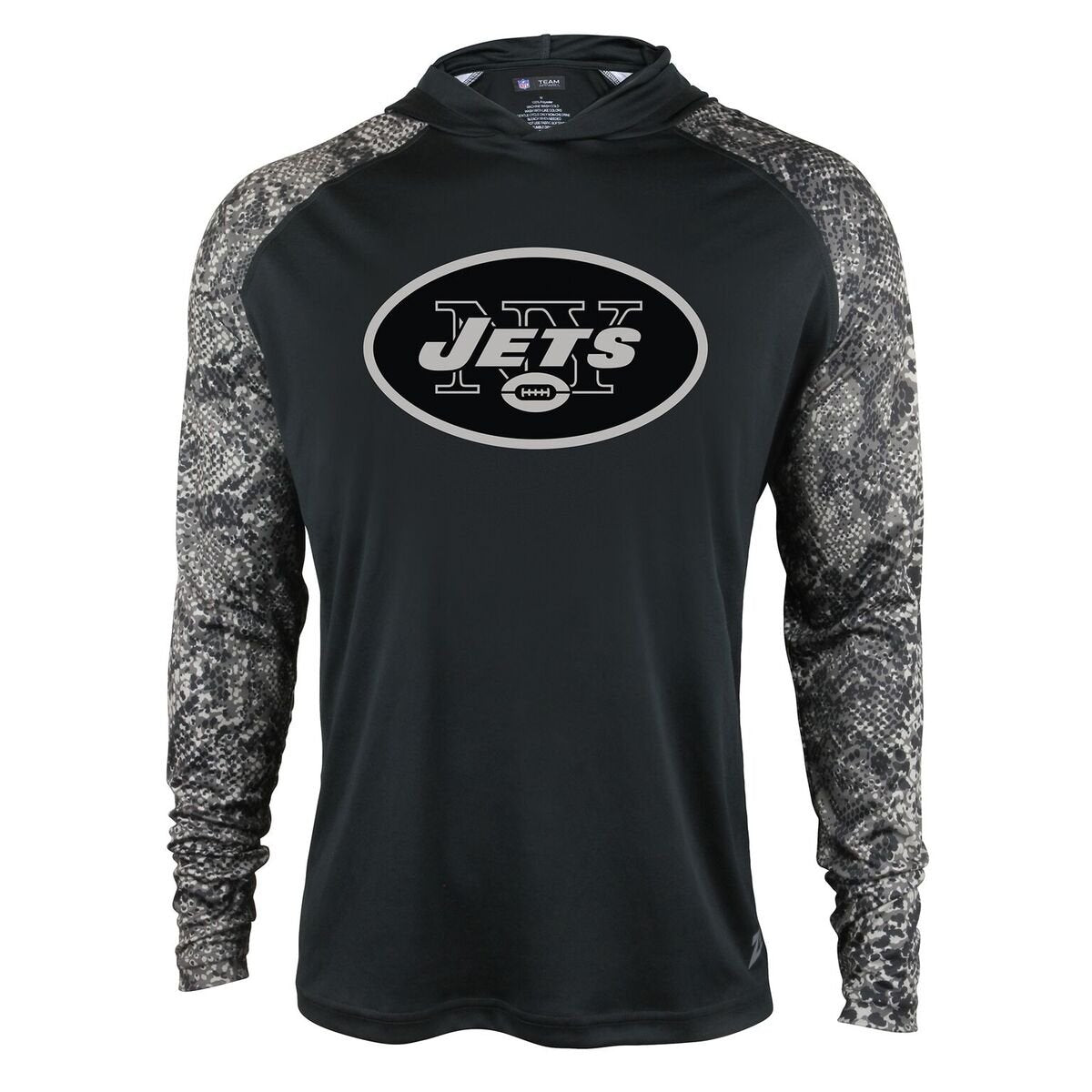 Zubaz Men's NFL New York Jets Tonal Lightweight Hoodie