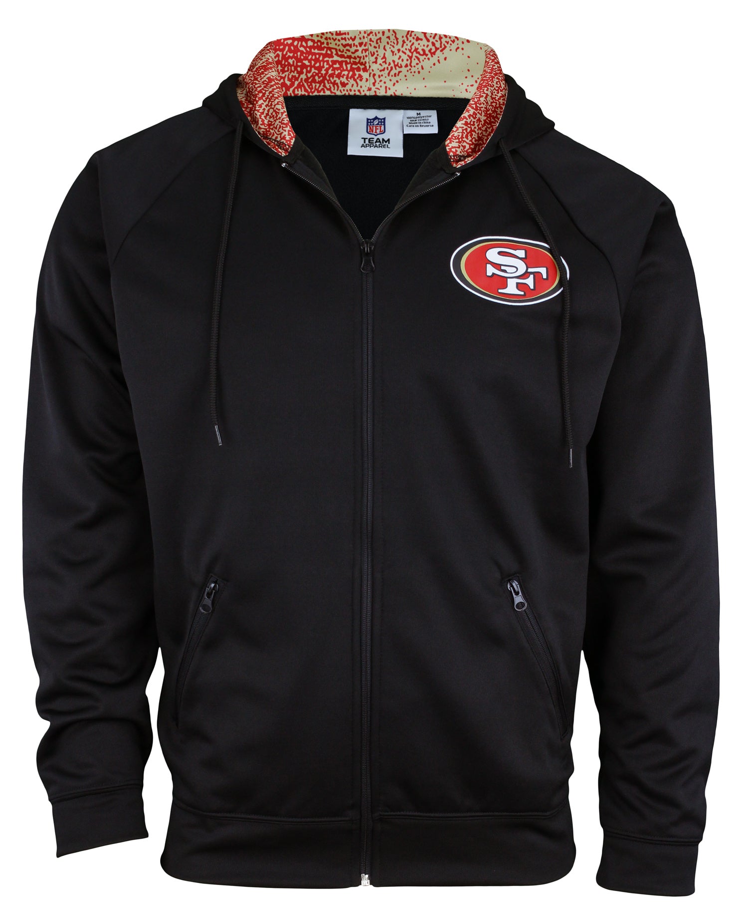 NFL San Francisco 49ers Zip-Up Fleece Fully-Lined outlet Hoodie