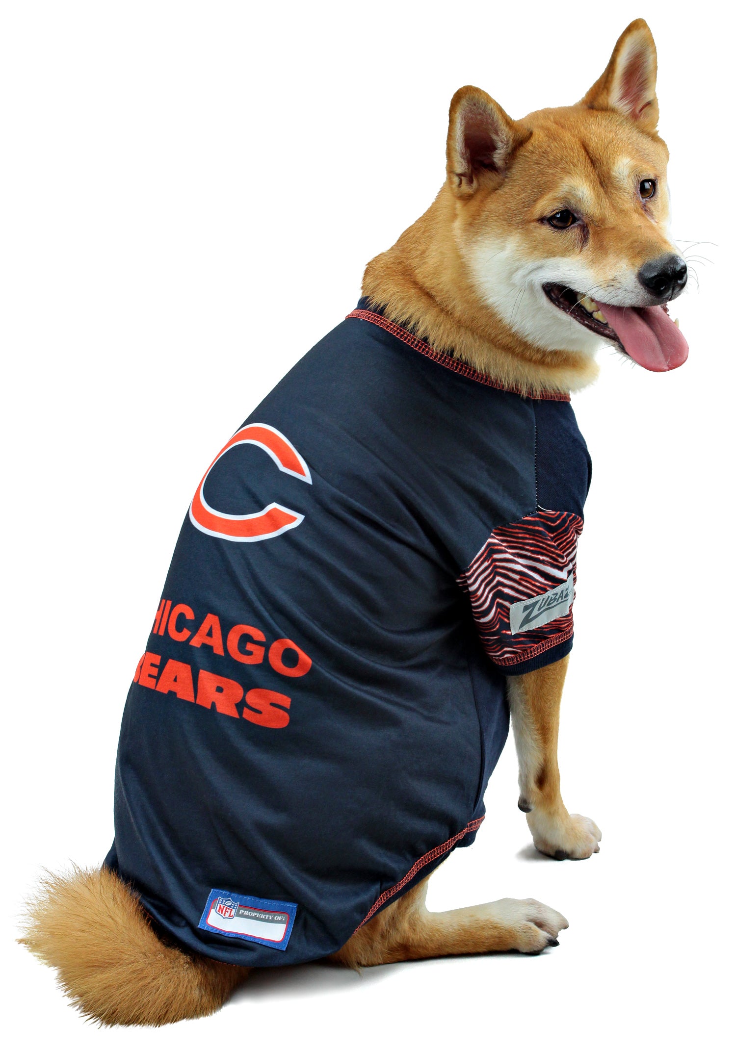 Zubaz X Pets First NFL Chicago Bears Team Pet T-Shirt For Dogs